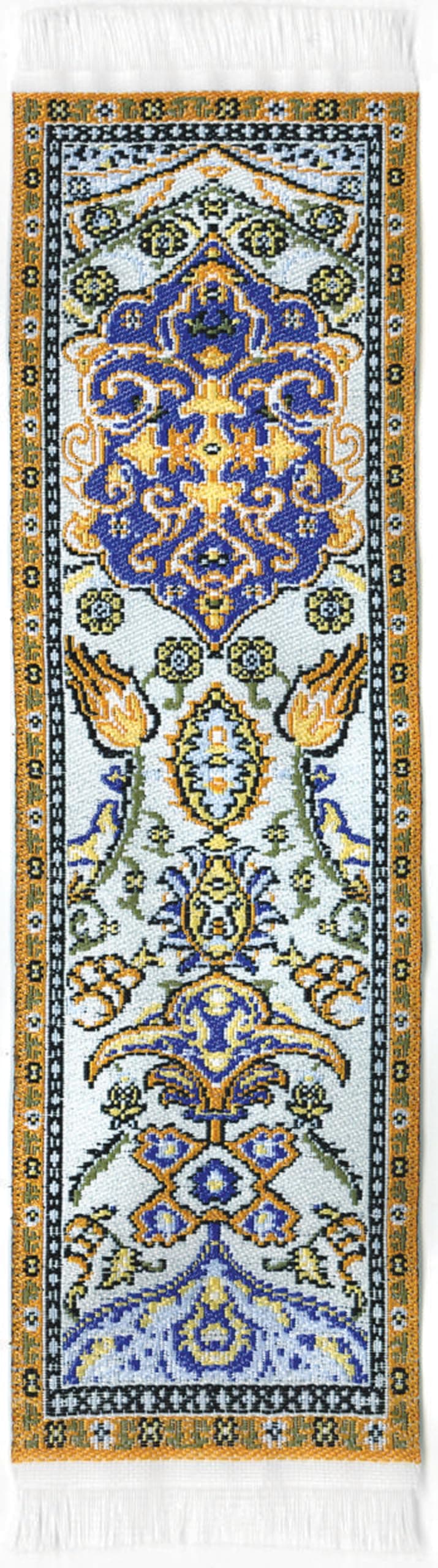 Oriental Carpet Bookmarks Kajara - Authentic Woven Carpet - Rug Bookmarks - Beautiful, Elegant, High Quality, Woven Cloth! Best Gifts for Men Women Adults Teens Teachers & Librarians!