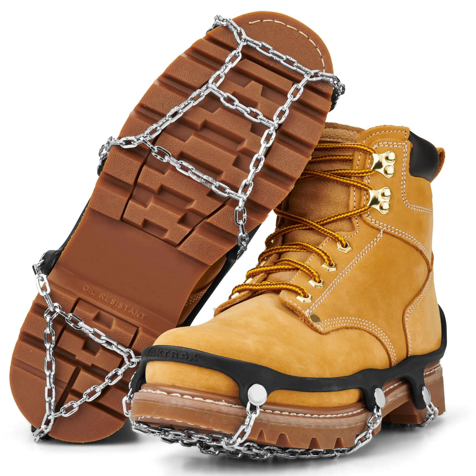 Traction Chains for Walking on Ice and Snow (1 Pair)