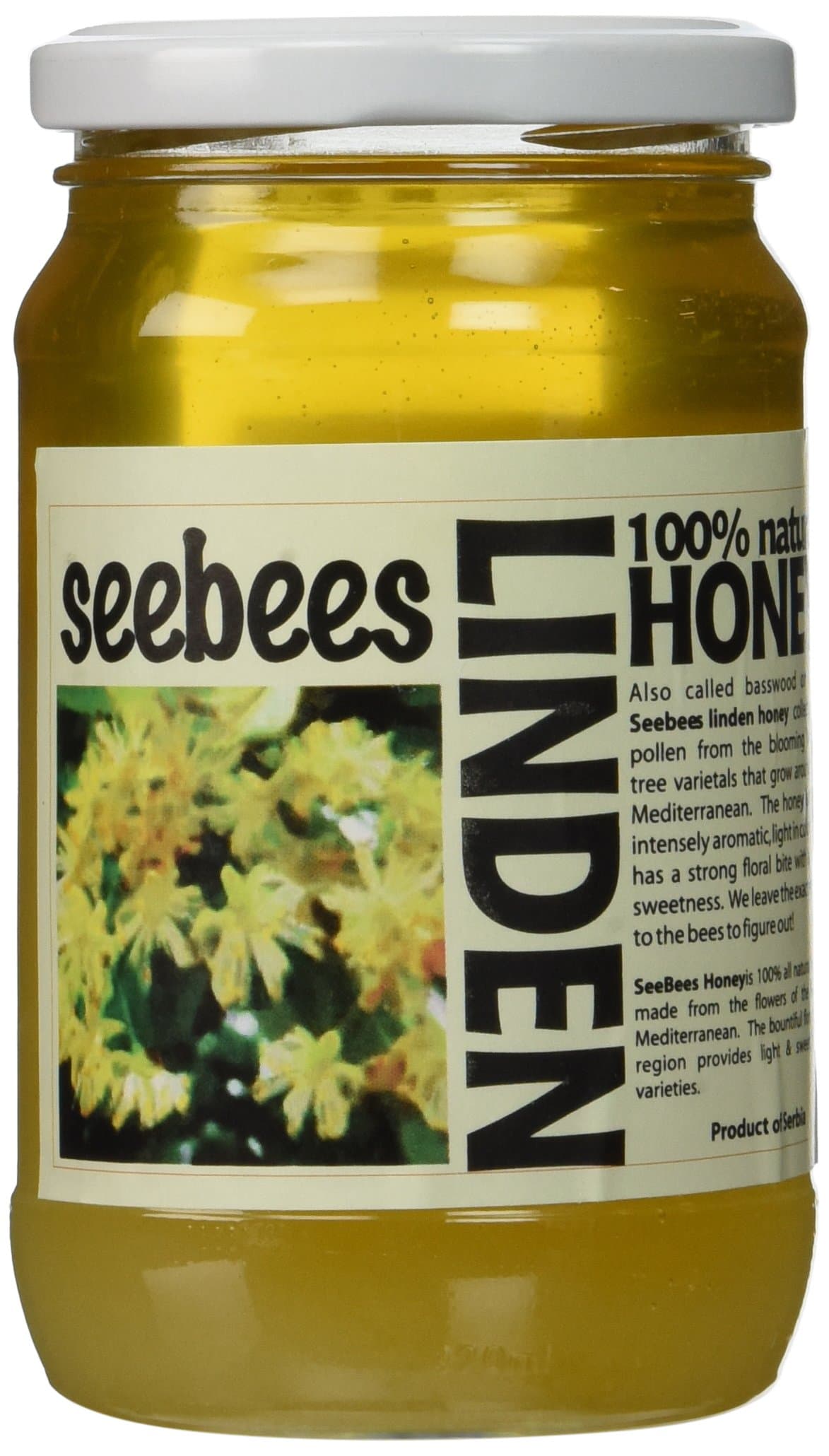 SeeBees Linden Honey 450g/ 16oz (or 400g/ 14.1oz)
