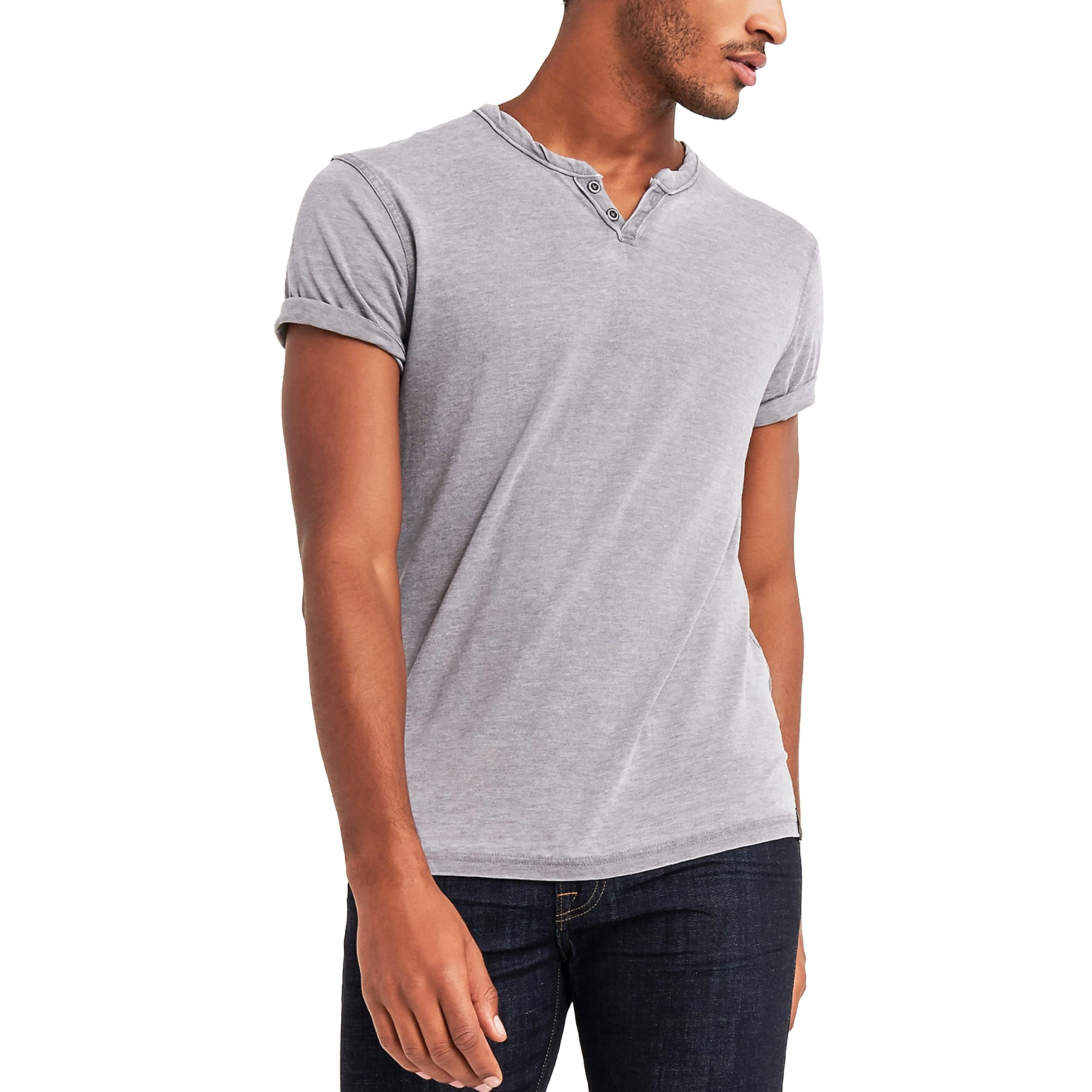 Lucky BrandMen's Venice Burnout Notch Neck Tee