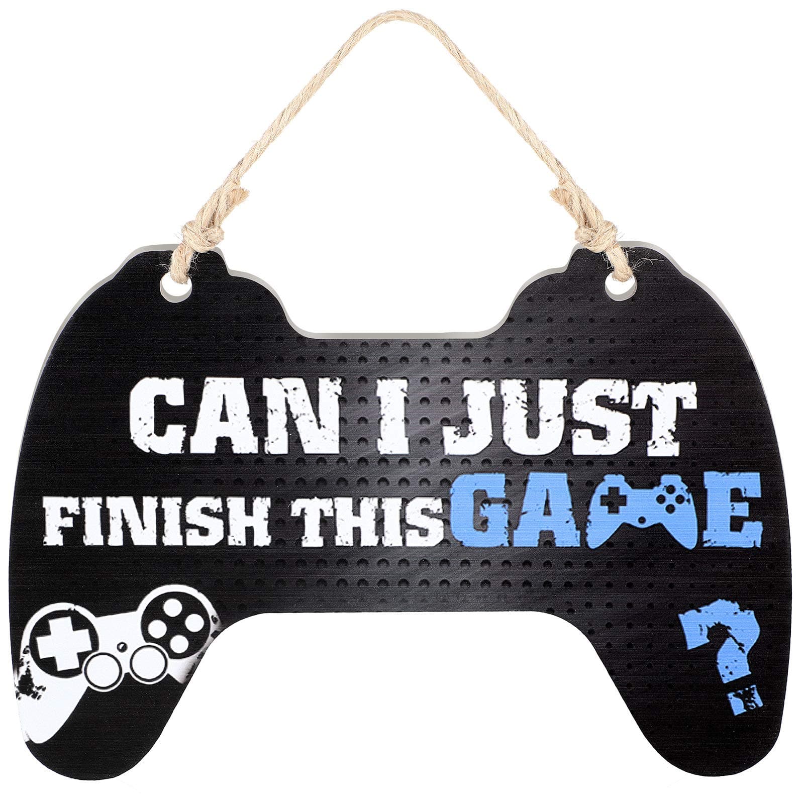 Gaming Sign Bedroom Game Controller Wood Hanging Gamer Plaque Gaming Quote Hanging Door Sign for Kids Boys Bedroom Door Wall Decoration
