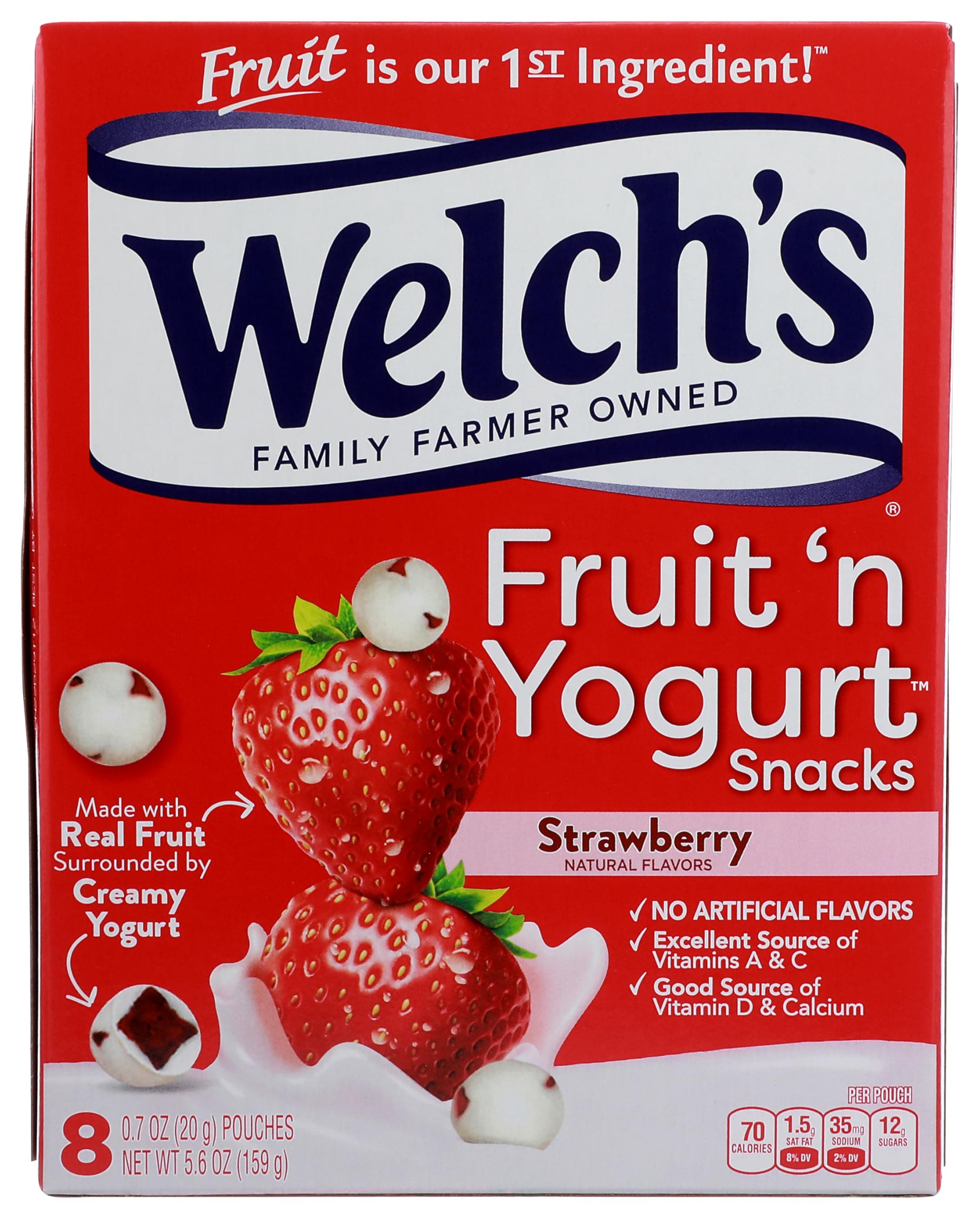 Fruit n Yogurt Strawberry Fruit Snacks, 8 Ct