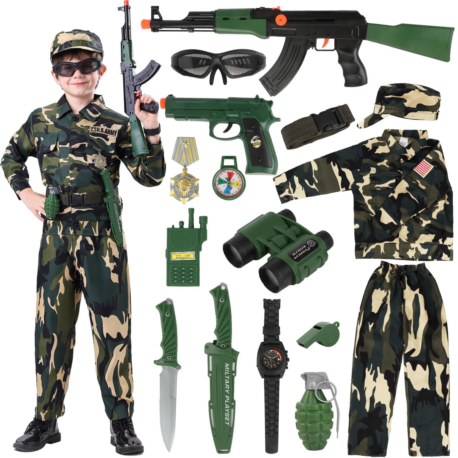 Boys Kp-ksck Army Costume