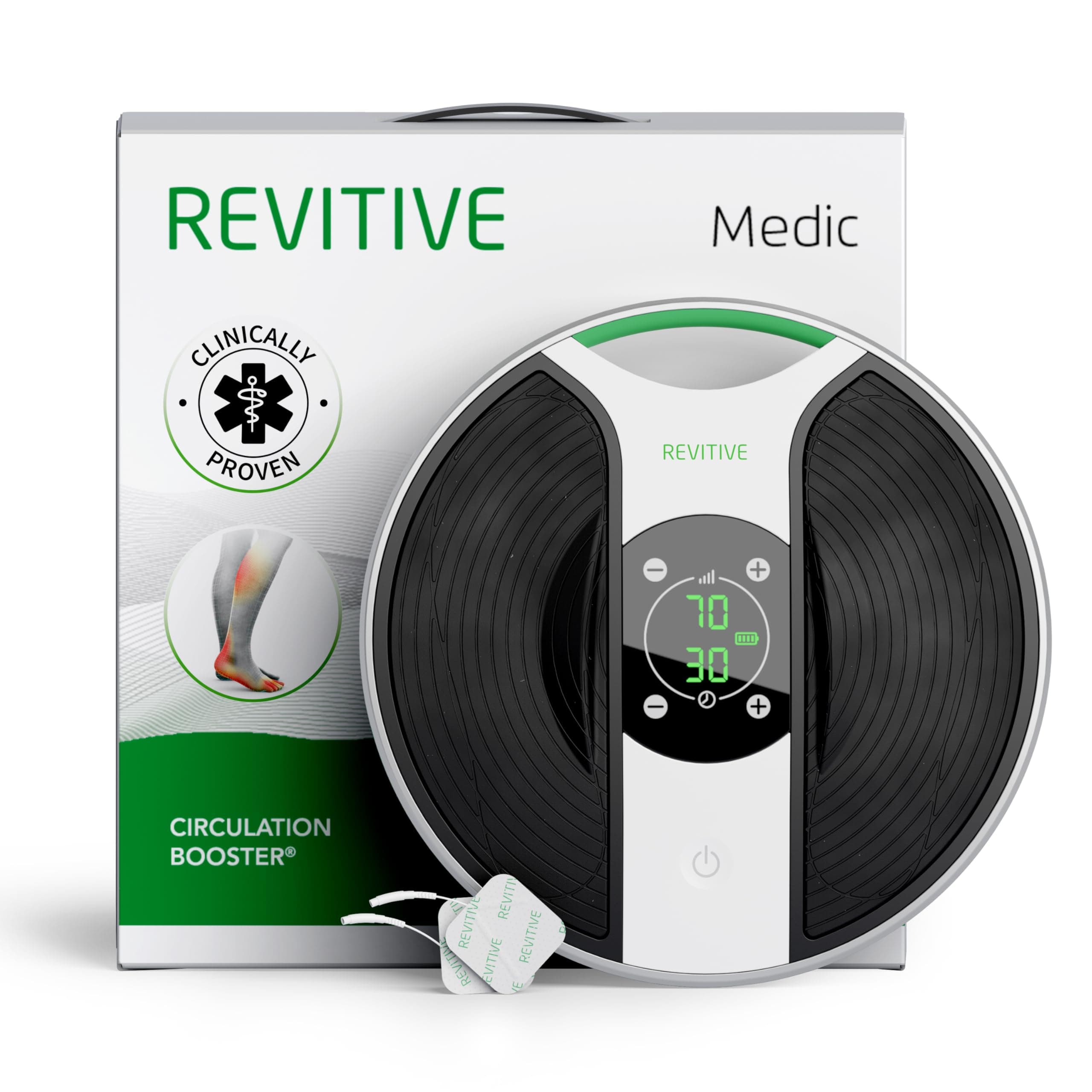 Revitive Medic Circulation Booster – Fights Aching Legs and Reduces Swollen Feet & Ankles - Drug-Free Relief from Persistent Foot & Leg Problems