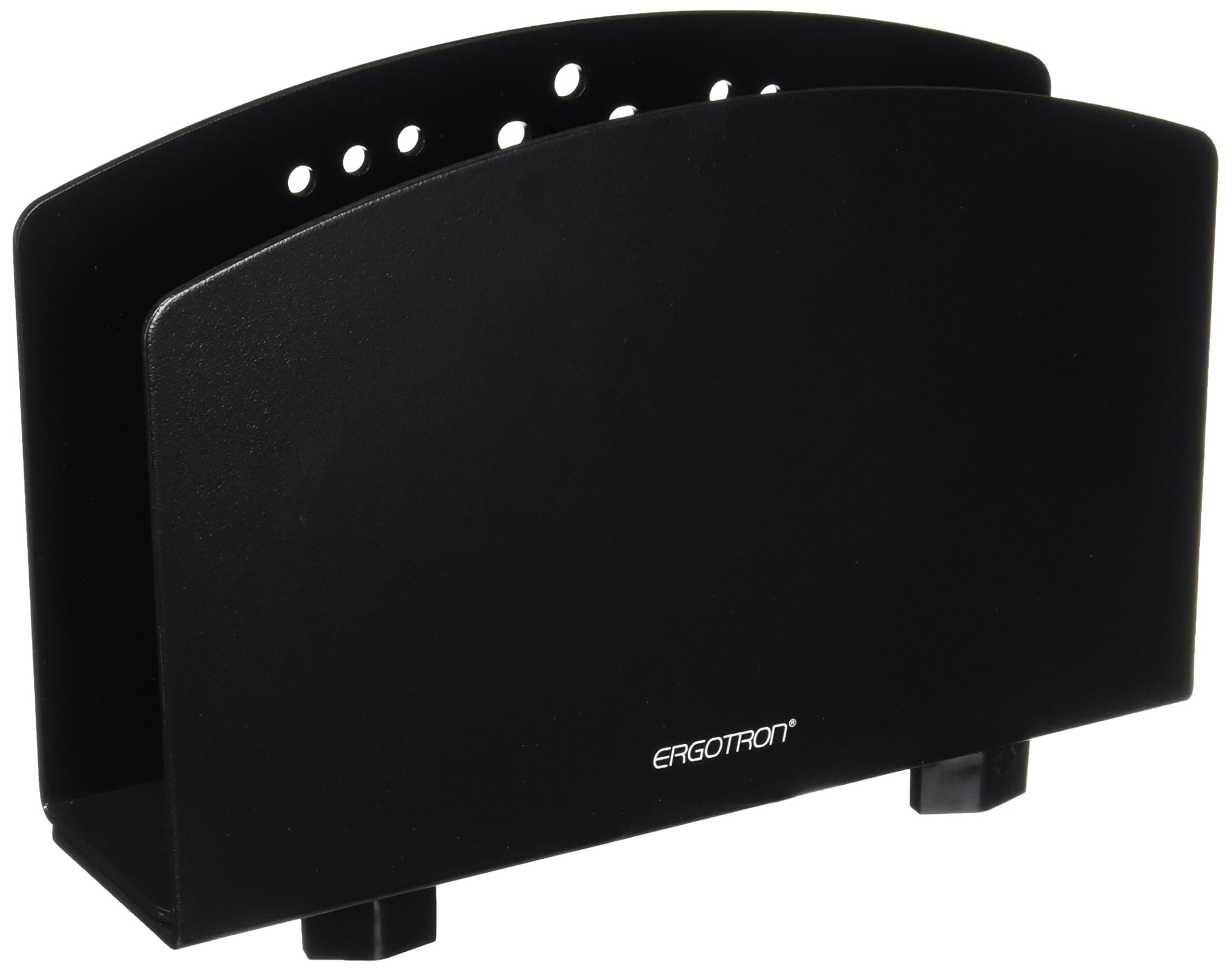 Ergotron – Vertical Small CPU Holder – Add-on for VESA Monitor Arms, Neo-Flex Rolling Carts or Wall Tracks – Small, Black