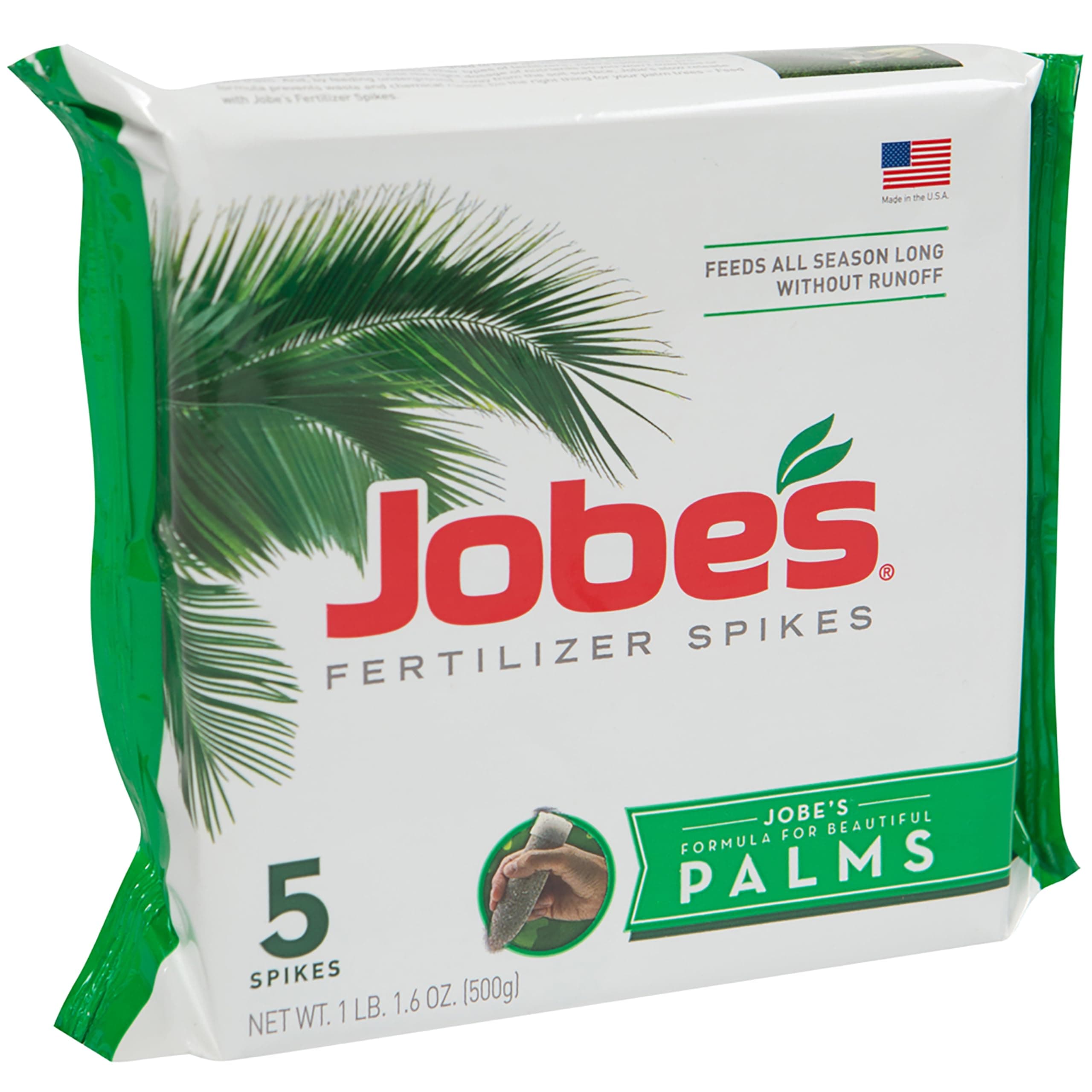 Jobe’s Palm Fertilizer Spikes, Easy Plant Care Fertilizer for Palm Trees and Plants, 5 Count