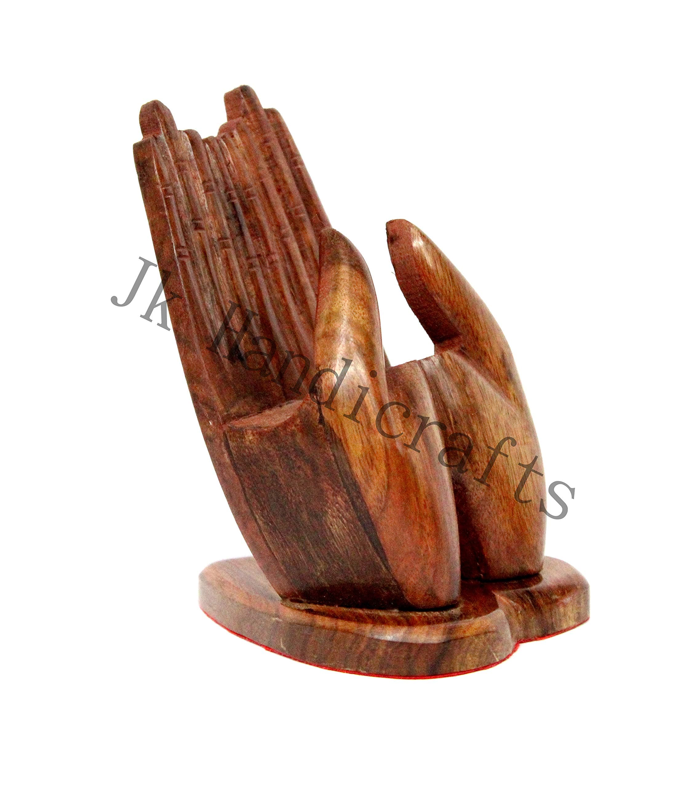 Jk Handicrafts Wooden Mobile Phone Holder for Desk and Table - Sheesham Wood Mobile Stand - Can Hold Any Size Mobile