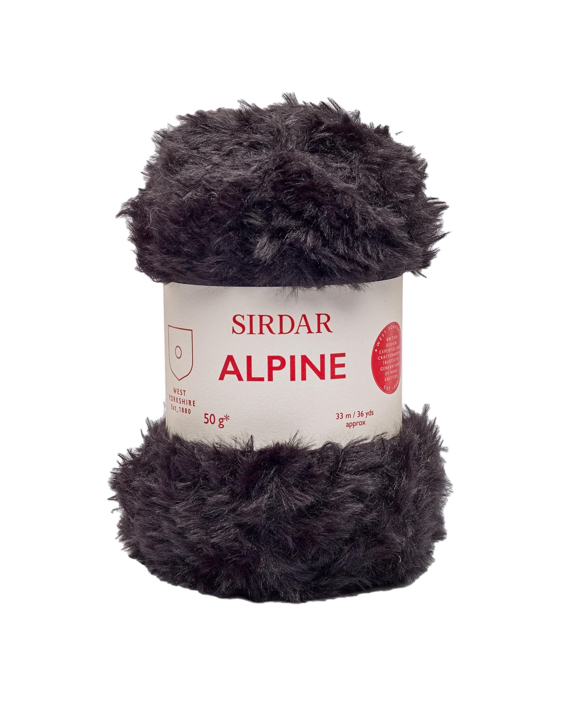 Sirdar Alpine, Luxe Faux Fur Yarn, Panther (401), 50g