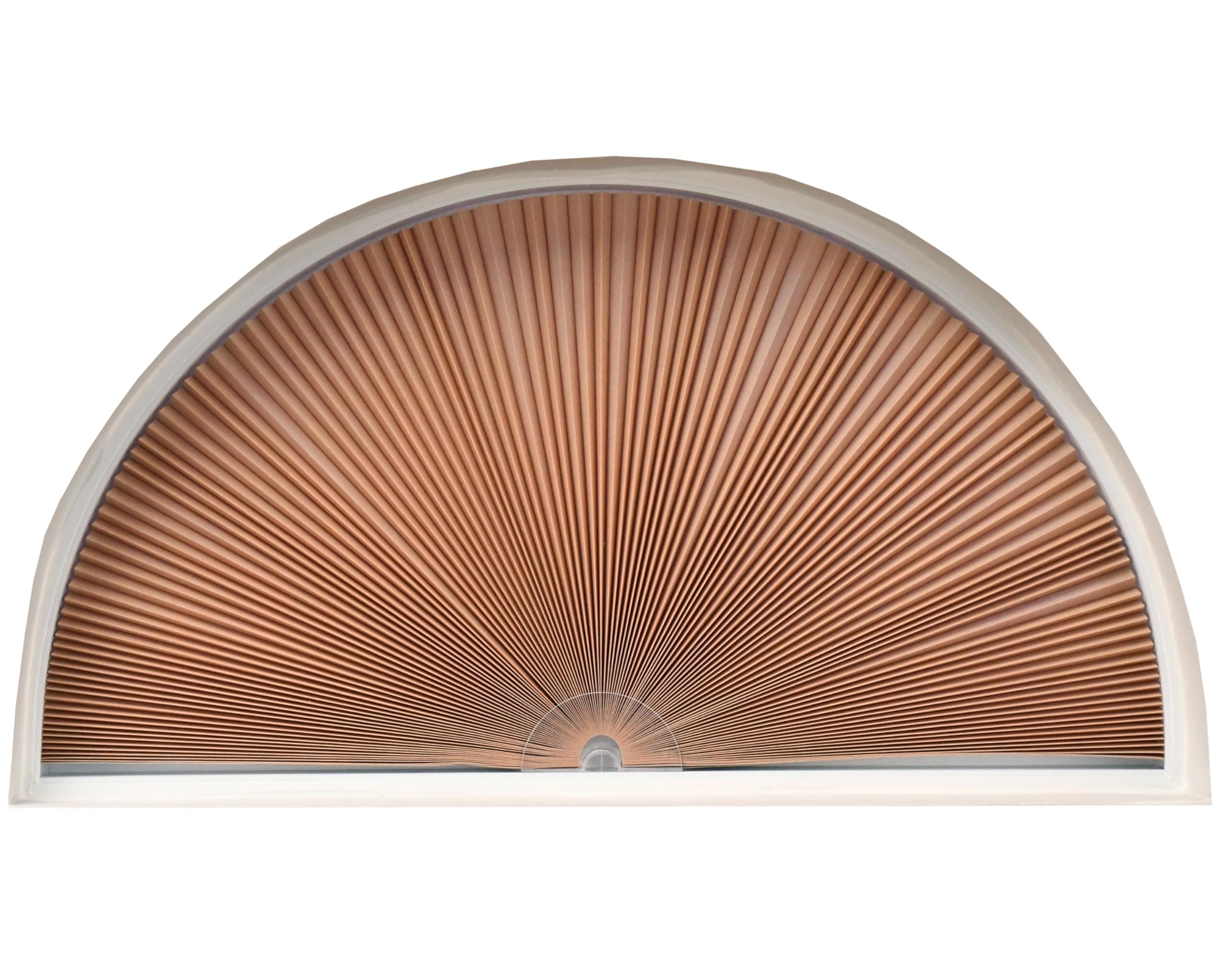 Redi Shade No Tools Original Arch Light Filtering Cellular Fabric Shade Natural, 72" W x 36" H