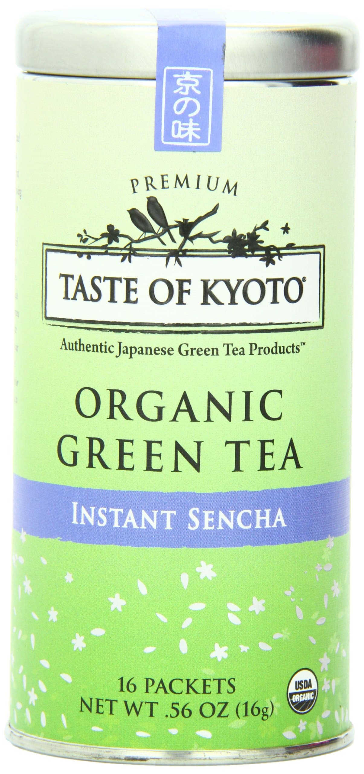 Taste of KyotoSencha Green Tea, Premium Instant, 16 Count (Pack of 1)