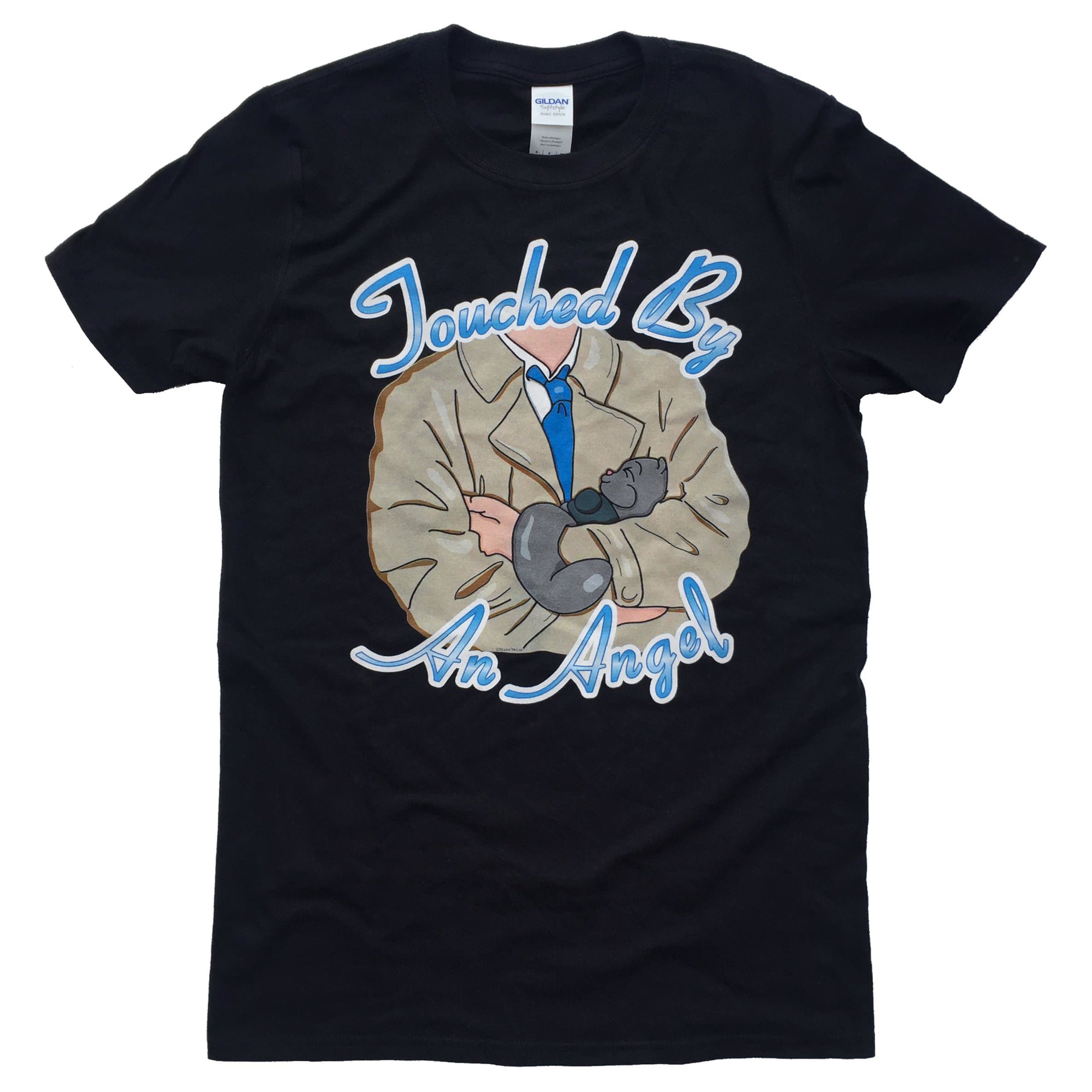 Nani?WearDean Winchester Castiel Destiel Geek T-Shirt Touched by an Angel