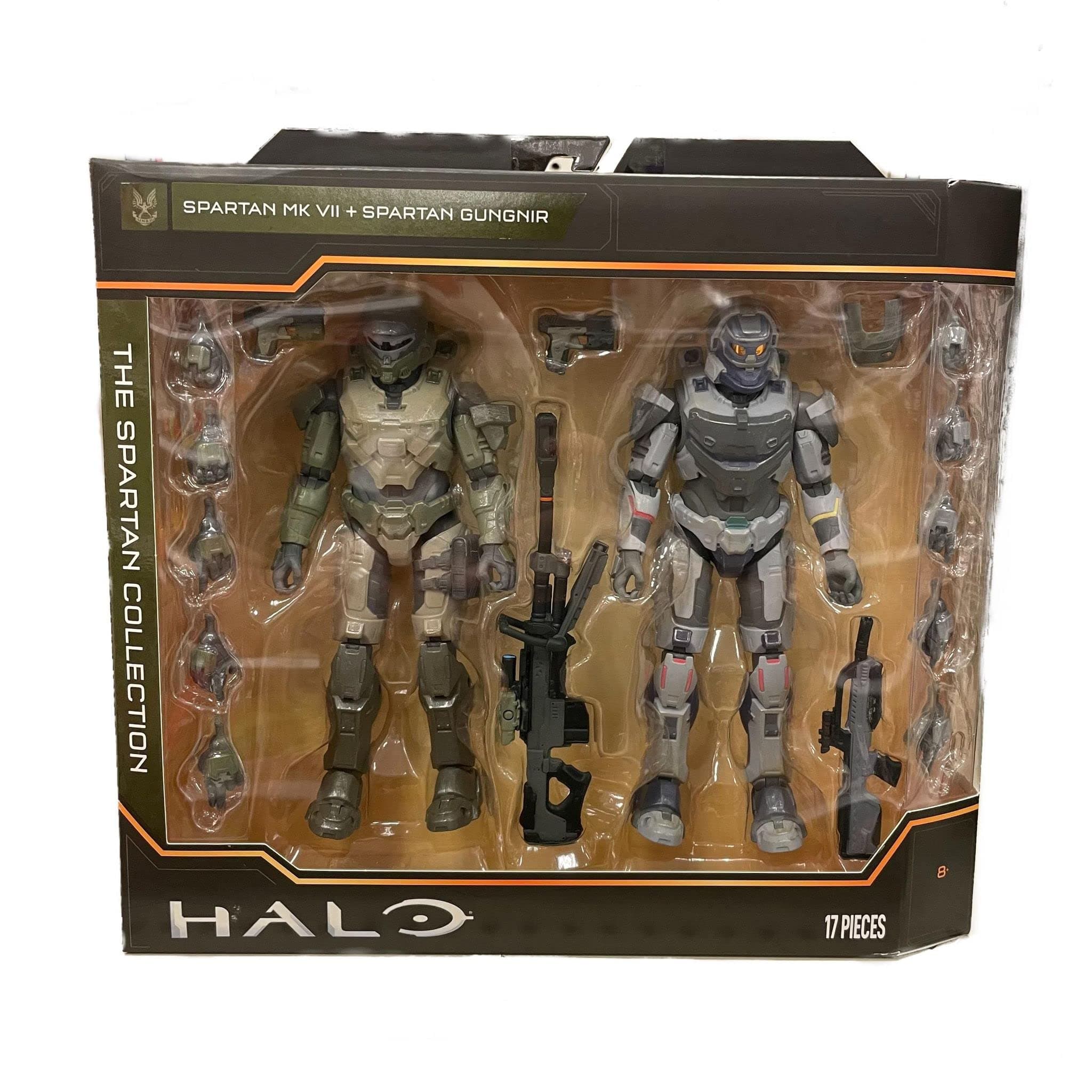 Halo Infinite Action Figures - Spartan Collection 6.5'' Series 1-4 (Choose Figure) - Spartan MK VII & Gungnir (2 Pack)