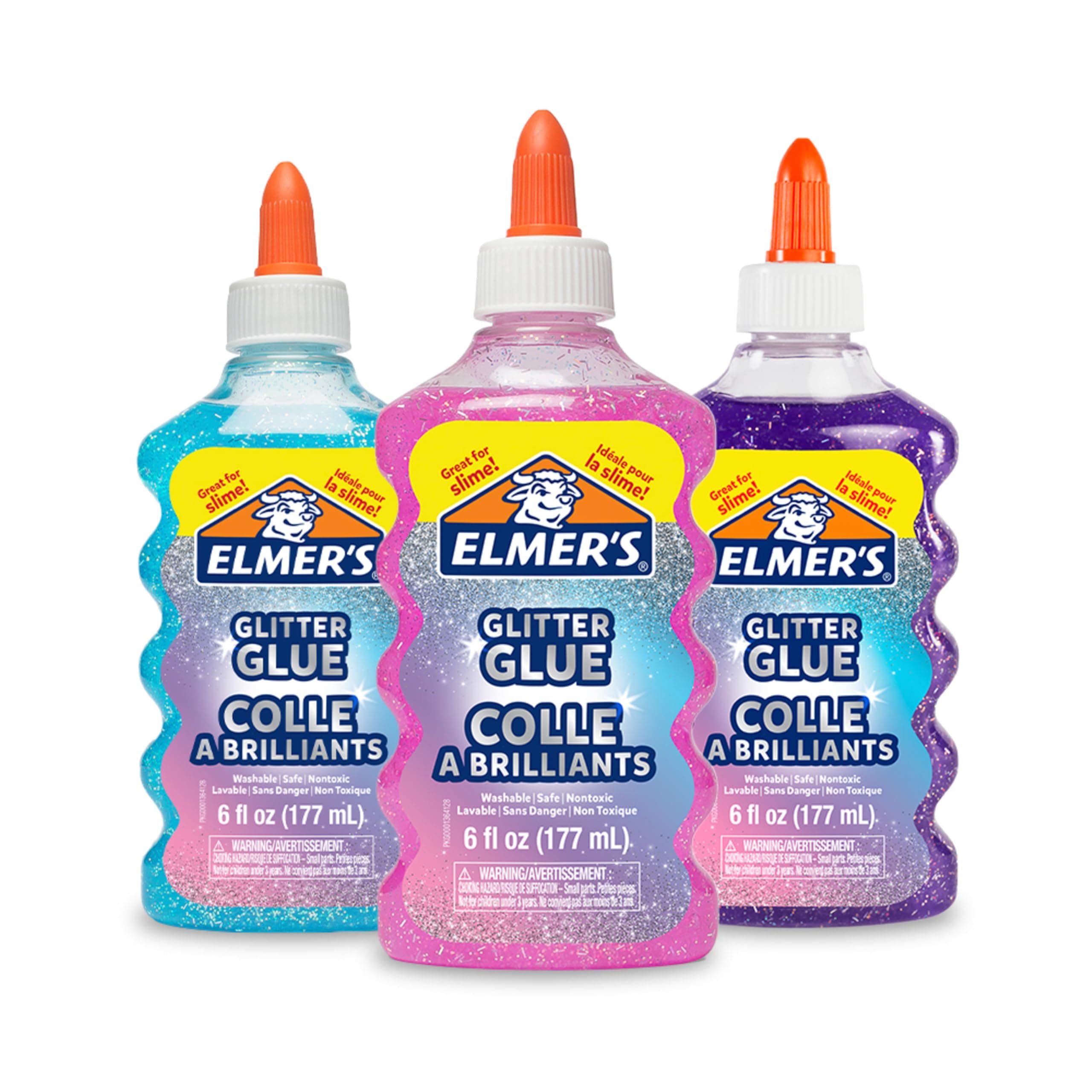 Liquid Glitter Glue, Assorted Colors, Blue, Pink, Purple - Arts & Crafts, Kids Activity, Creative Fun, #1 Teacher Brand