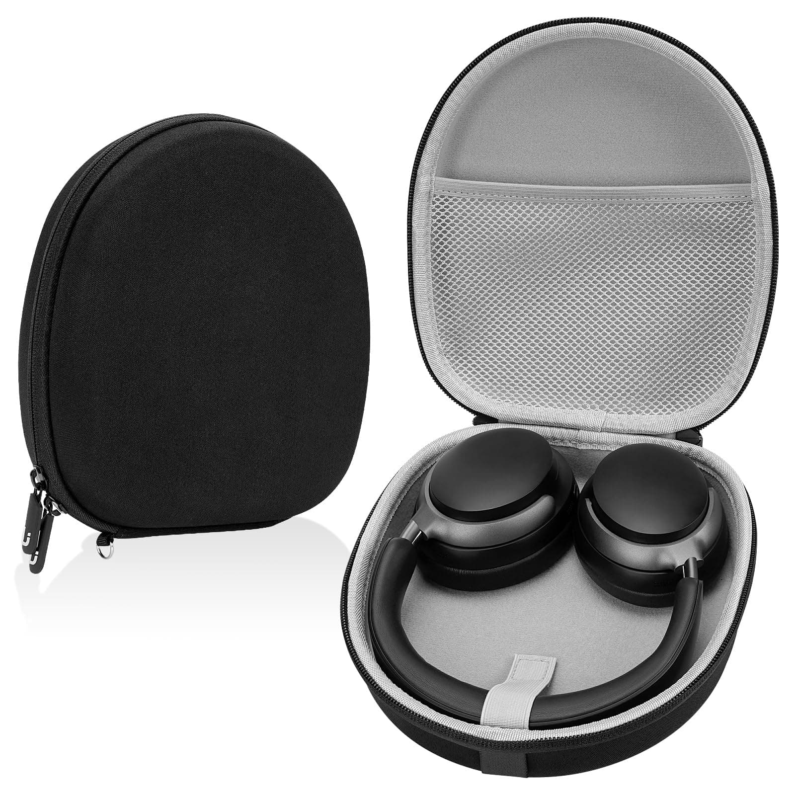 Linkidea Headphones Carrying Case Compatible with Bose QC Ultra II/45/35 II, 700, AE2w, SoundLink, SoundTrue, Protective Hard Shell Travel Bag with Cable, Charger Storage (Black)