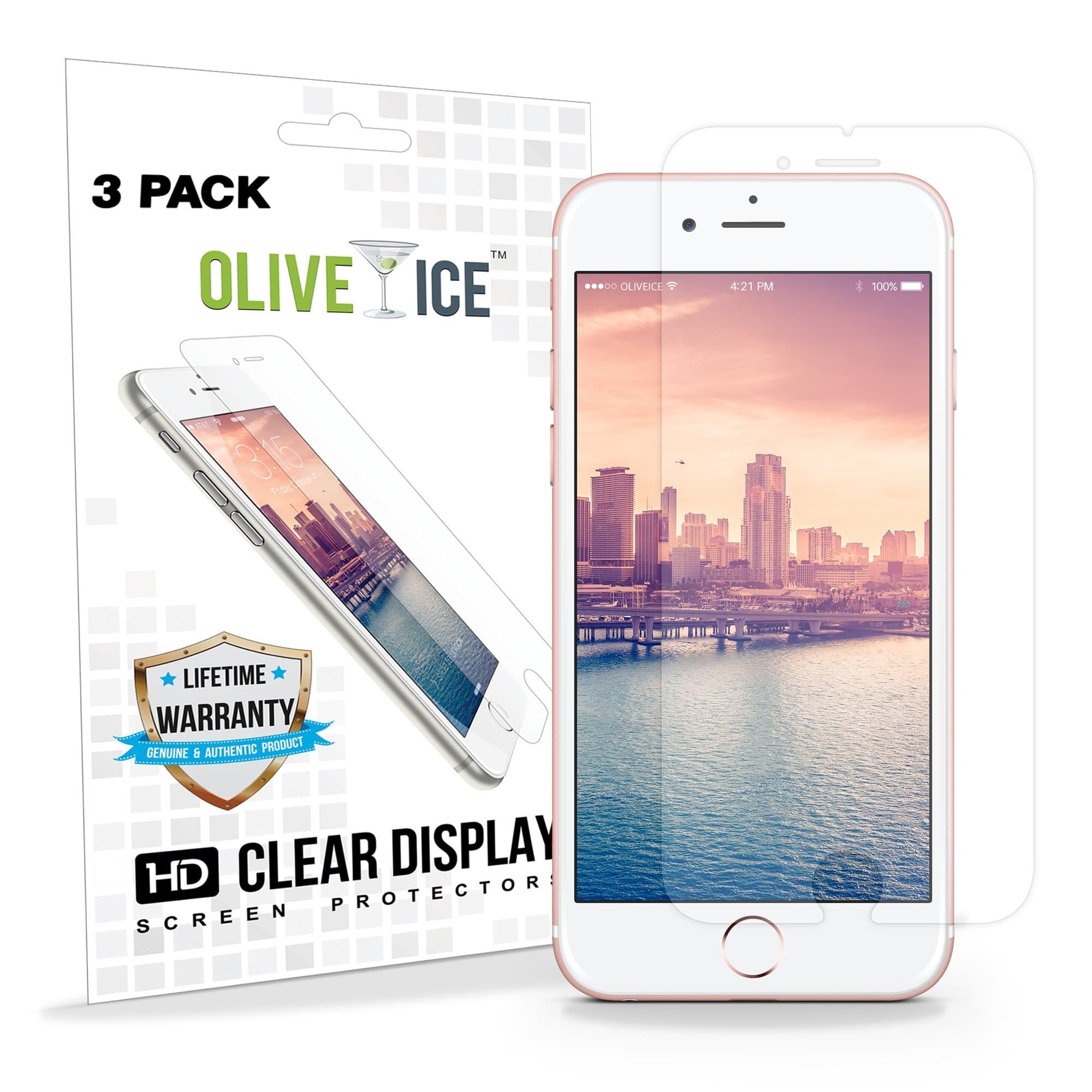 SP-CL-0308 iPhone 6 Plus Screen Protector Matte, iPhone 6S Plus Anti Fingerprint Screen Protector, Bubble Free Anti Glare Screen Protector for iPhone 6S Plus/6 Plus - 3 Piece