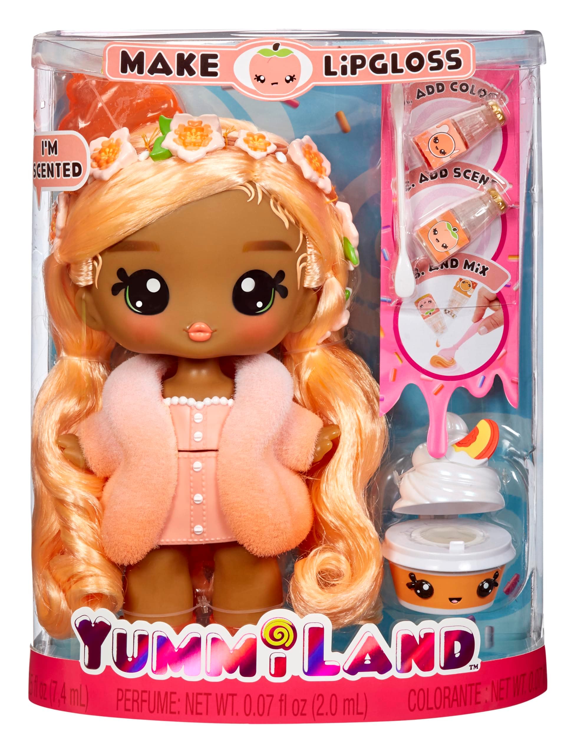 Large Doll + Lipgloss Pet- Piper Peach, Age 4+