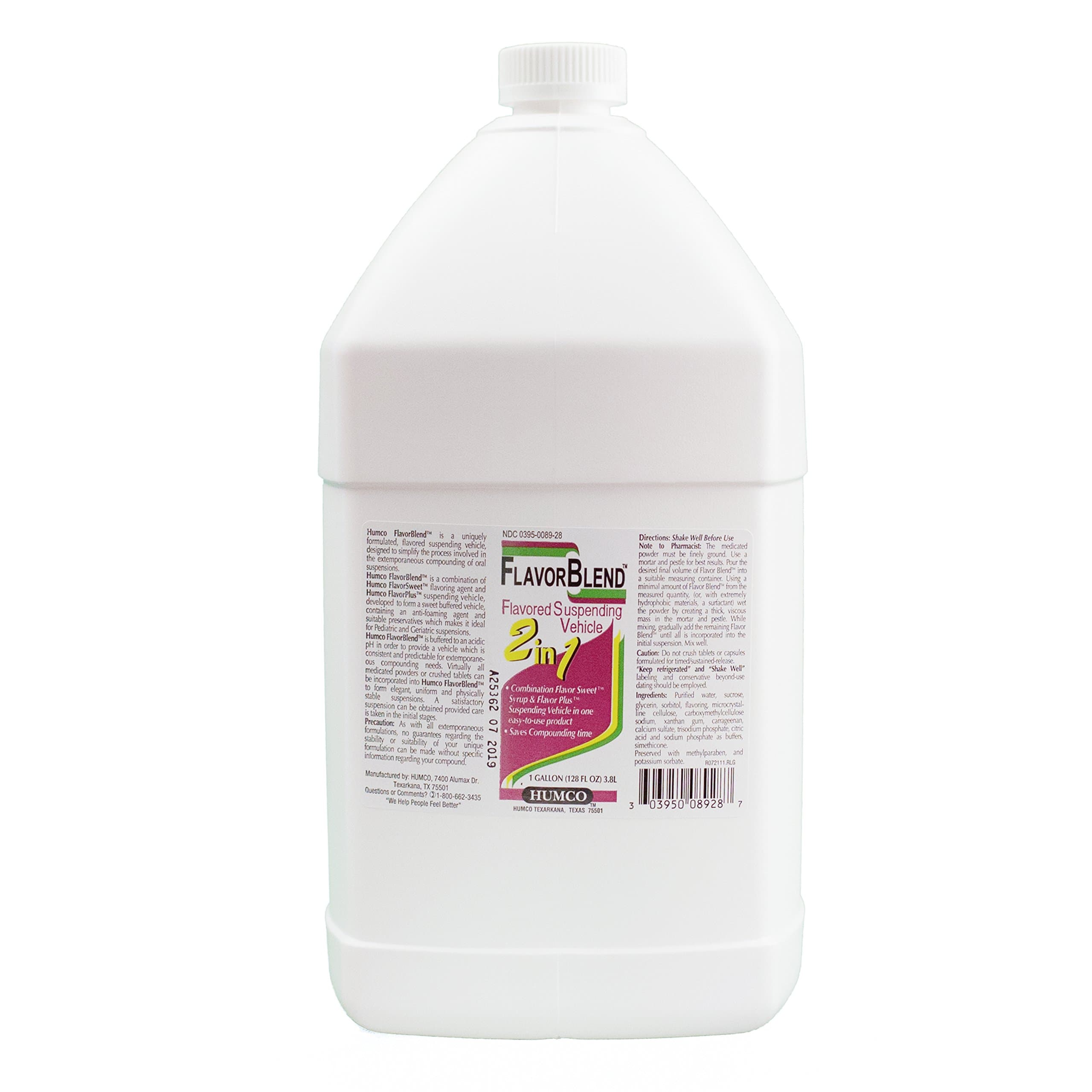 Humco 8928001 Flavor Blend Flavoured Syrup, 1 gallon