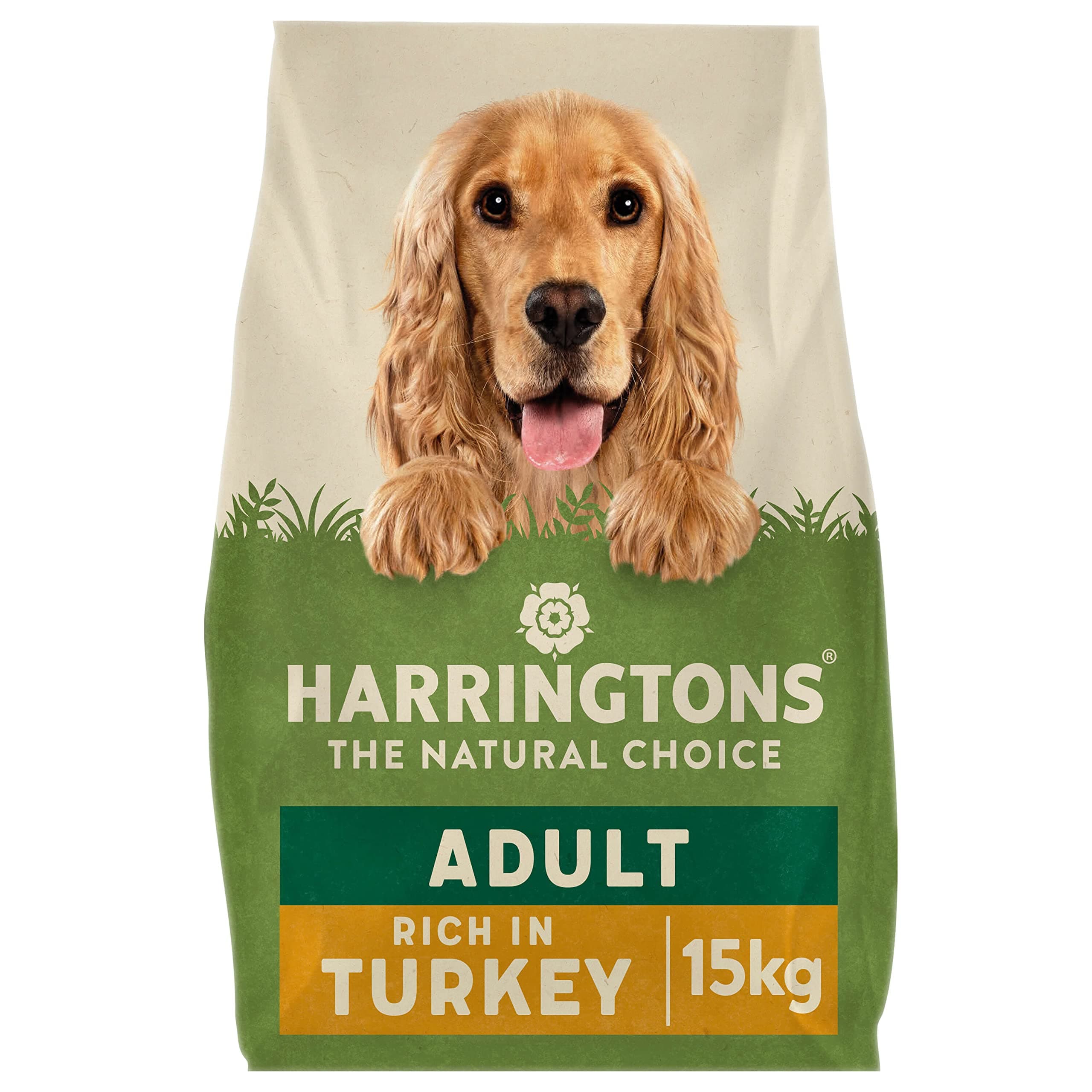 Harringtons Complete Dry Adult Dog Food Turkey & Veg 15 kg - Made with all Natural Ingredients