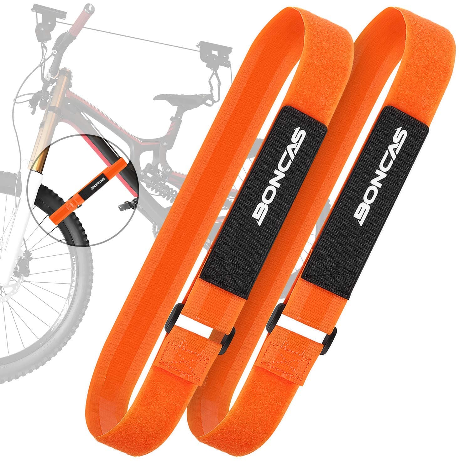 Adjustable Bike Rack Strap Bicycle Wheel Stabilizer Straps with Innovative Gel Grip Keep The Bicycle Wheel from Spinning