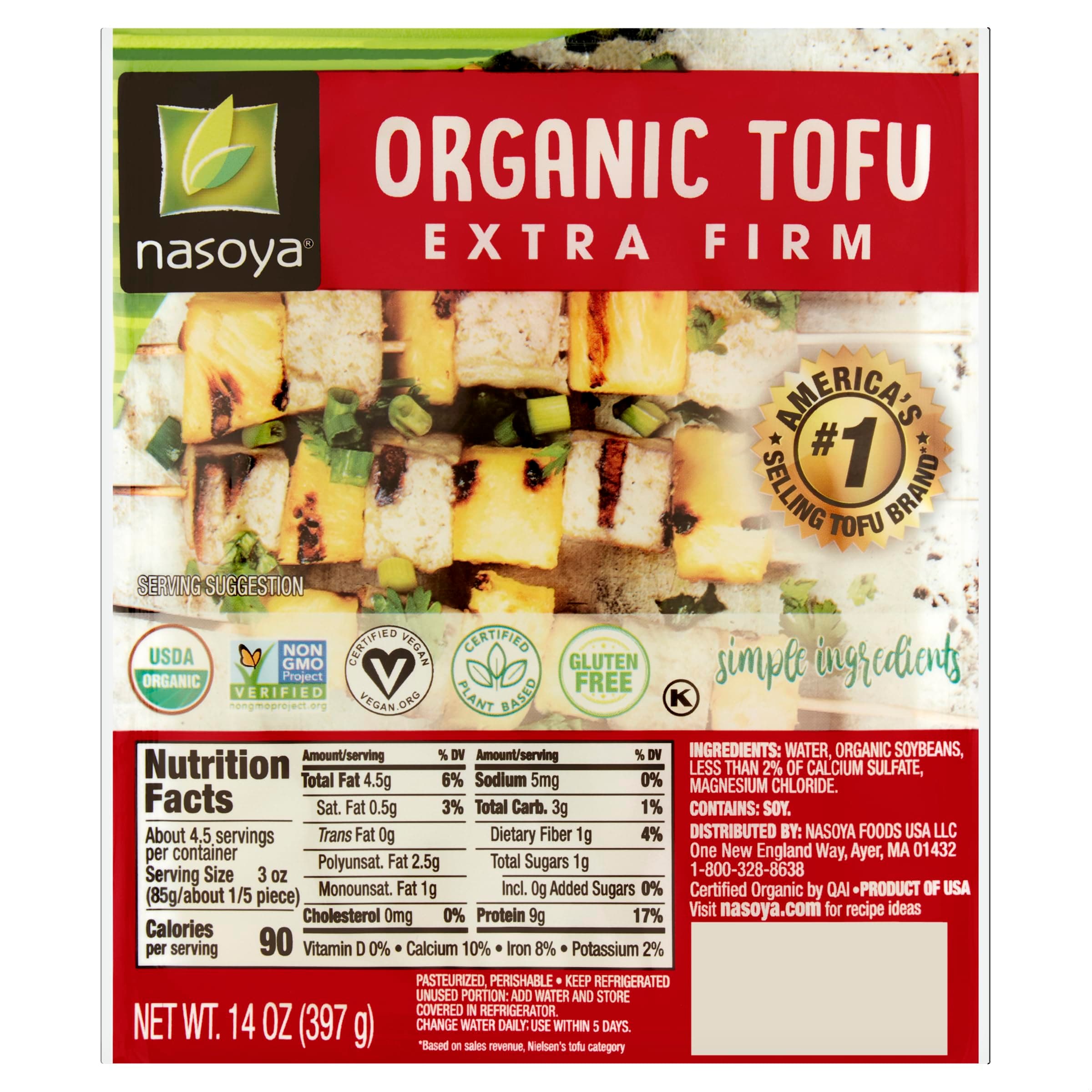 Nasoya, Extra Firm USDA Organic Tofu, 14 oz