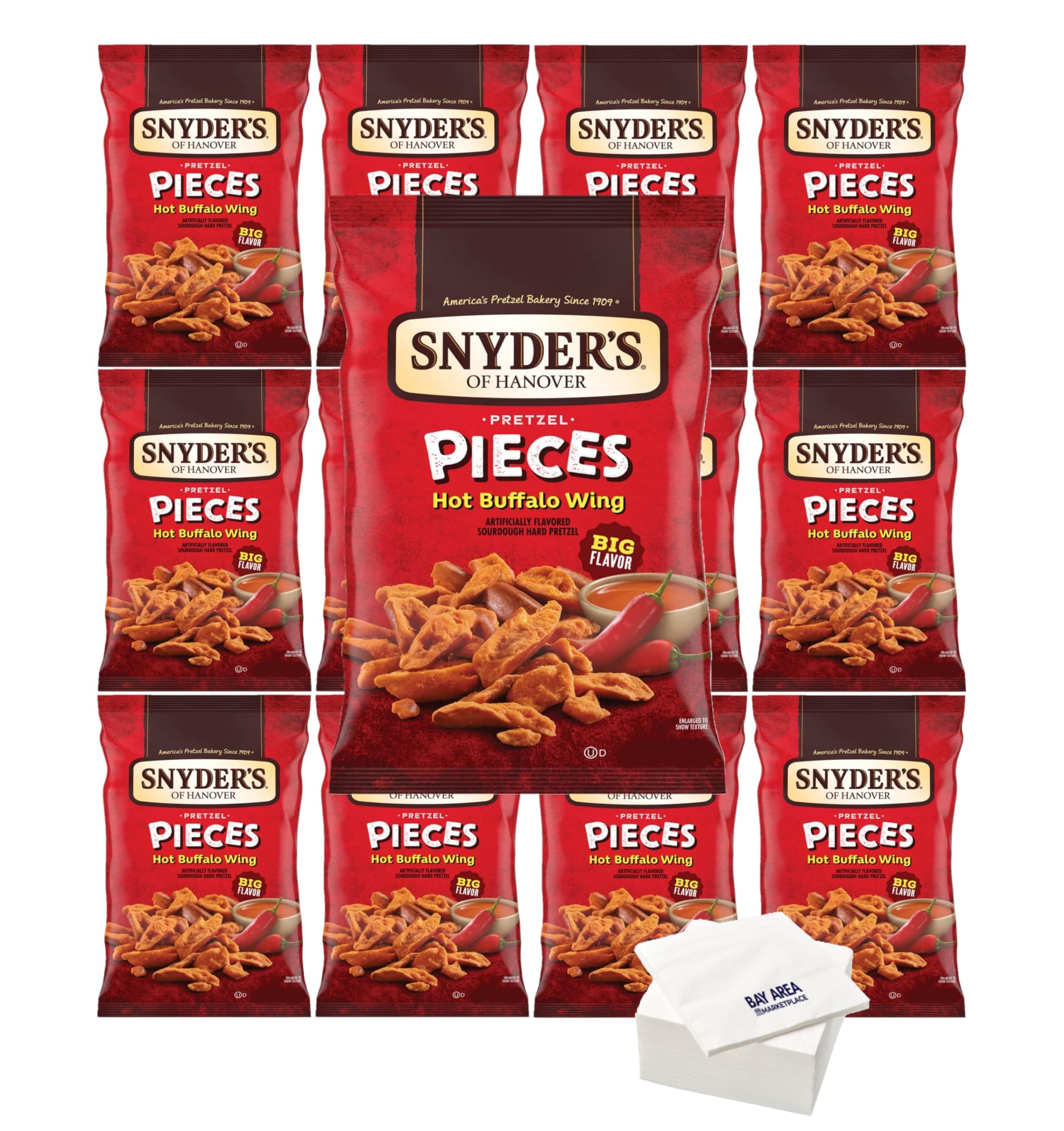 Snyder's Pretzel Pieces 2.25oz. (pack of 8) (Hot Buffalo Wing)