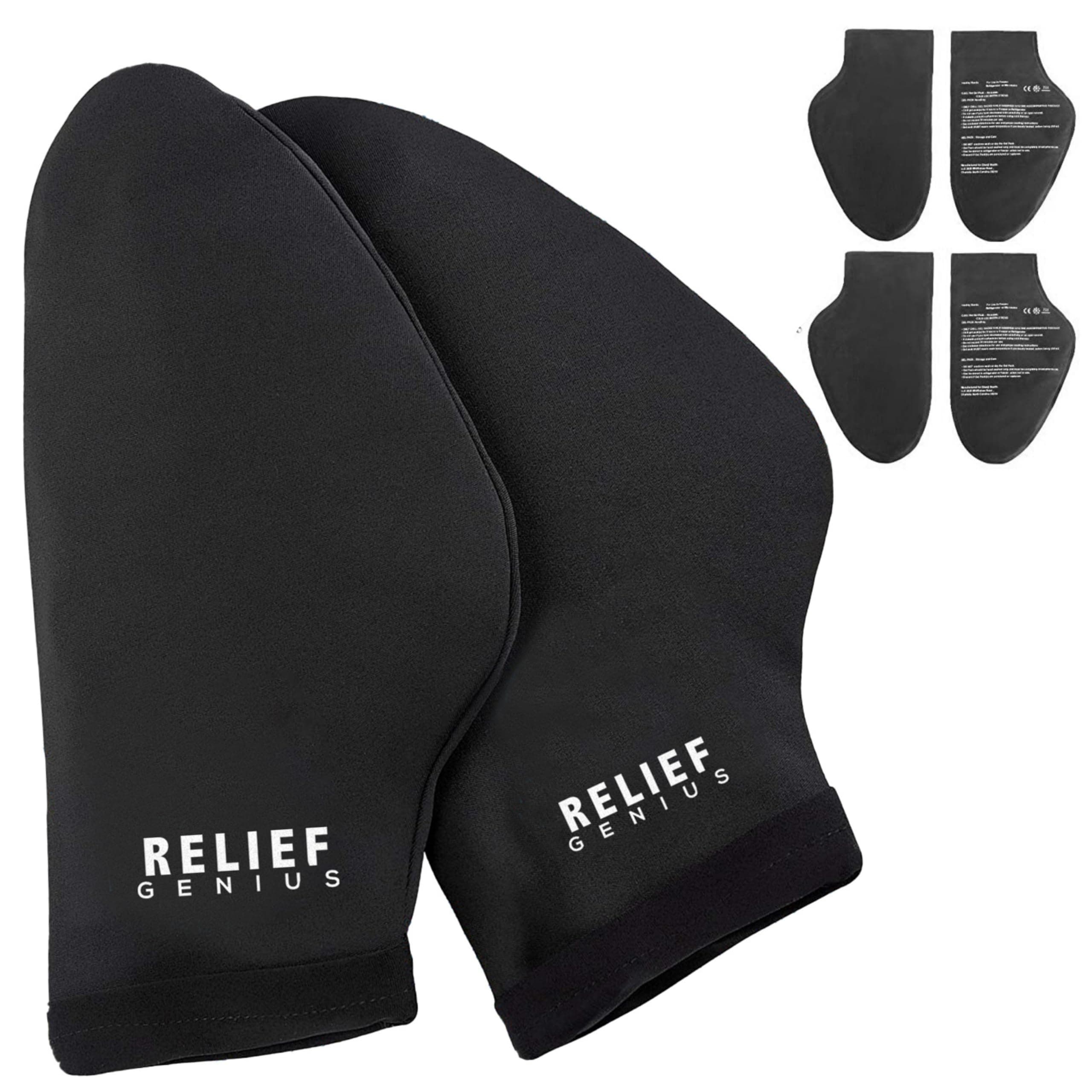 Relief Genius Hand Ice Pack-Our Cold Gloves for Chemotherapy and Neuropathy Help Achieve Relief from Arthritis, Sprains, Muscle Pain, and Swelling-Small/Medium Diabetic Ice Pack Gloves for Hands 2 Pc