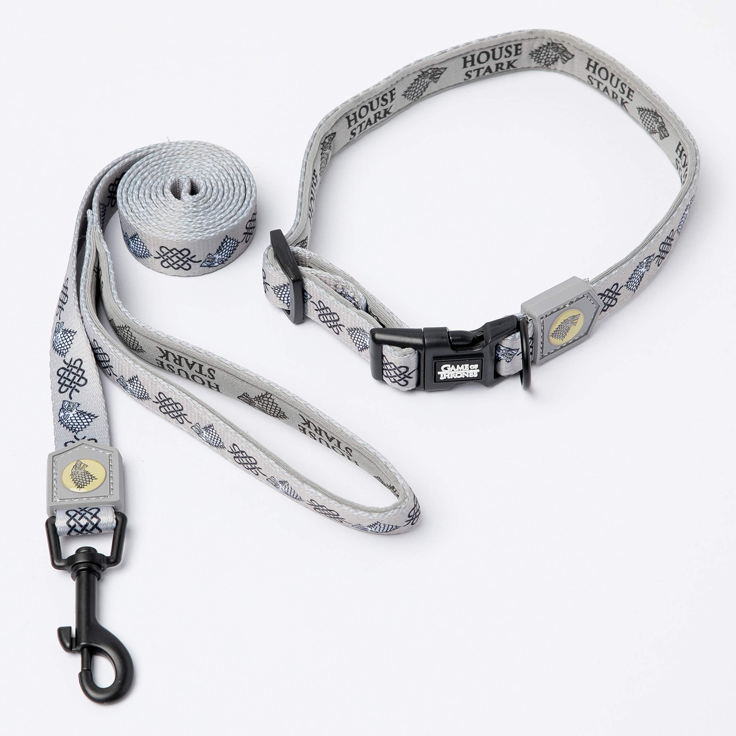 Silver Paw Stark Collar & Leash Set Medium