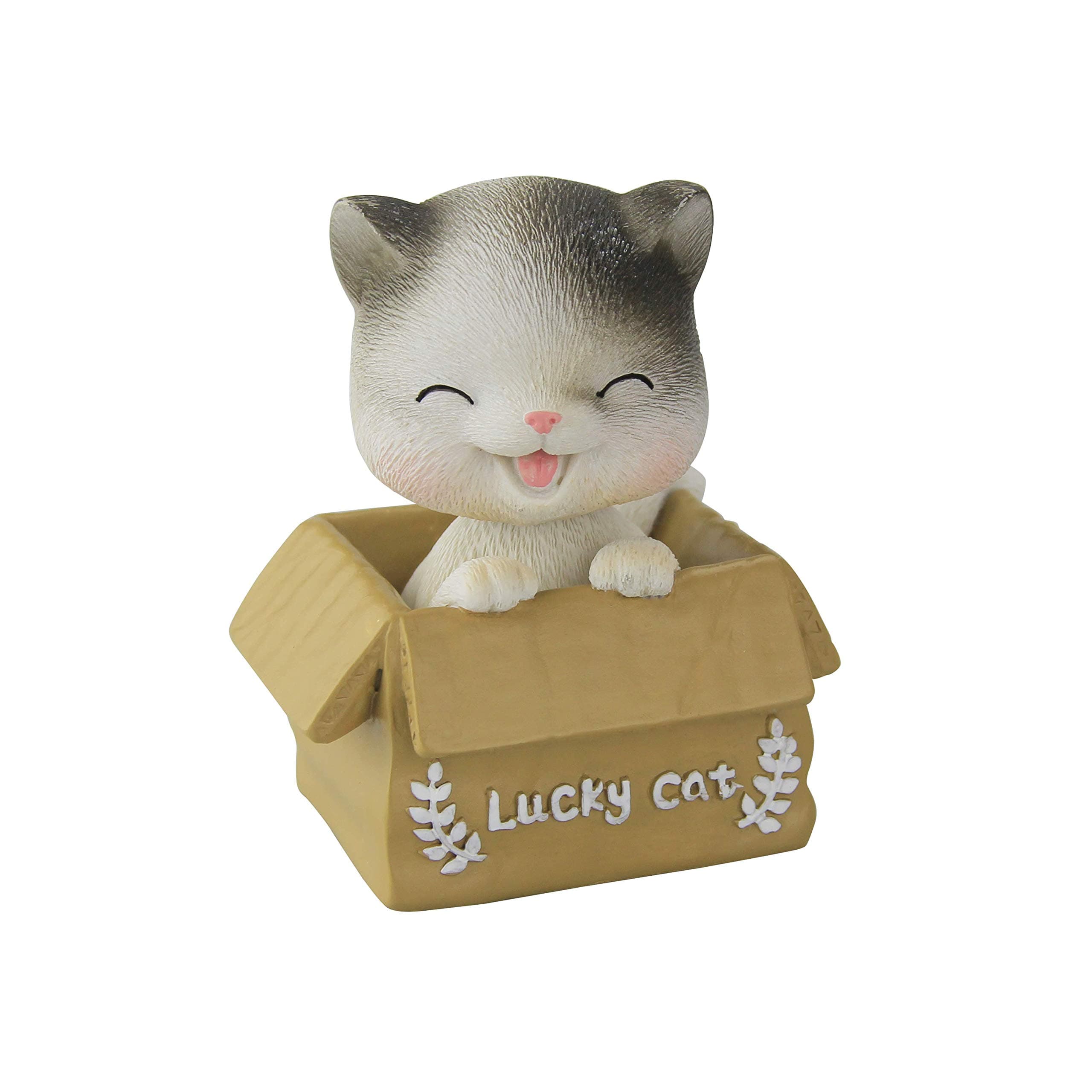 Bobbleheads Bobble Head Cats car Dashboard Decors Dashboard Doll Nodding cat (Cat 1)