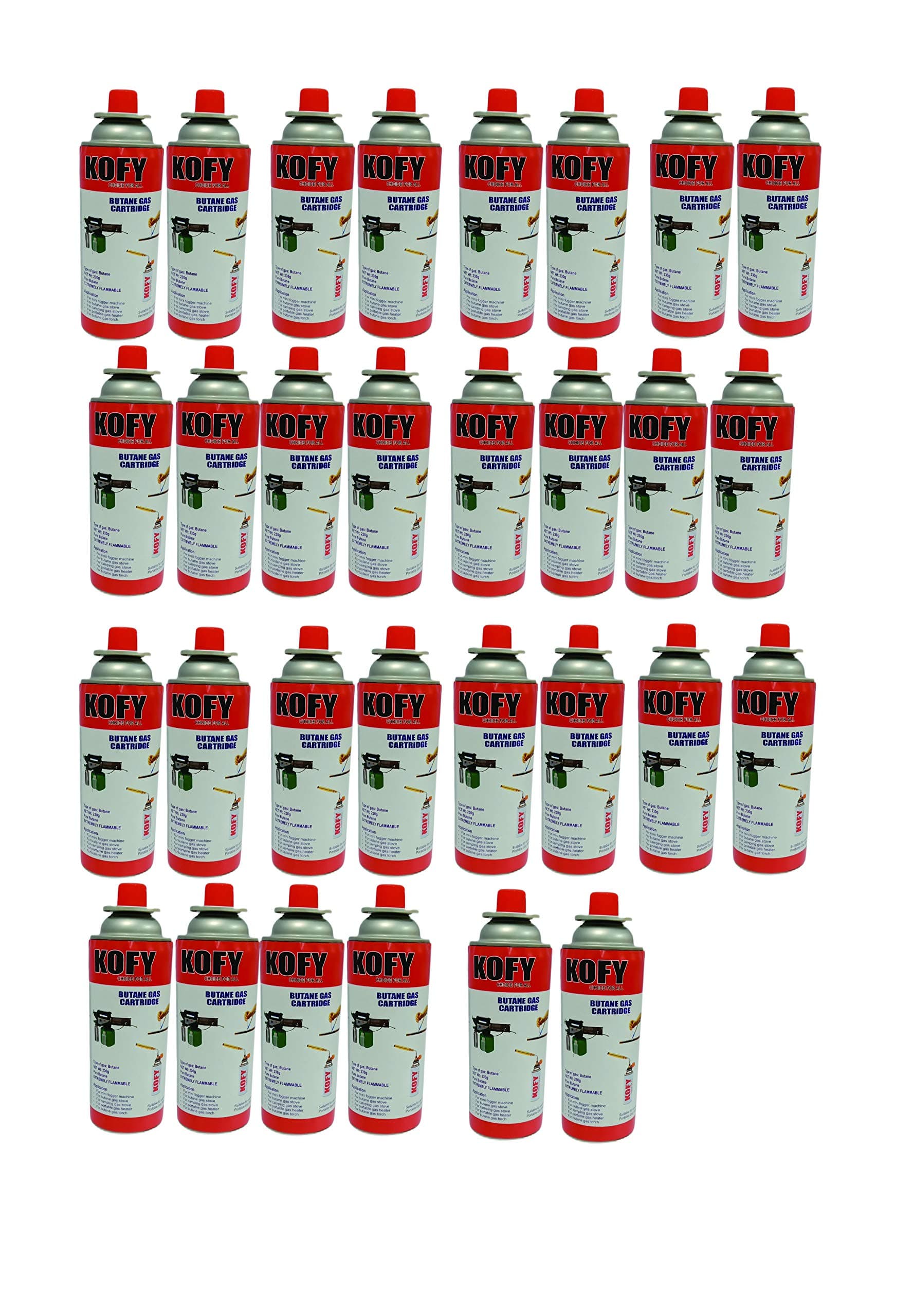 Kofy Pure Butane Fuel Can For Soldering/Camping/Flame Torch/Stove Gas can 500 Ml (30)