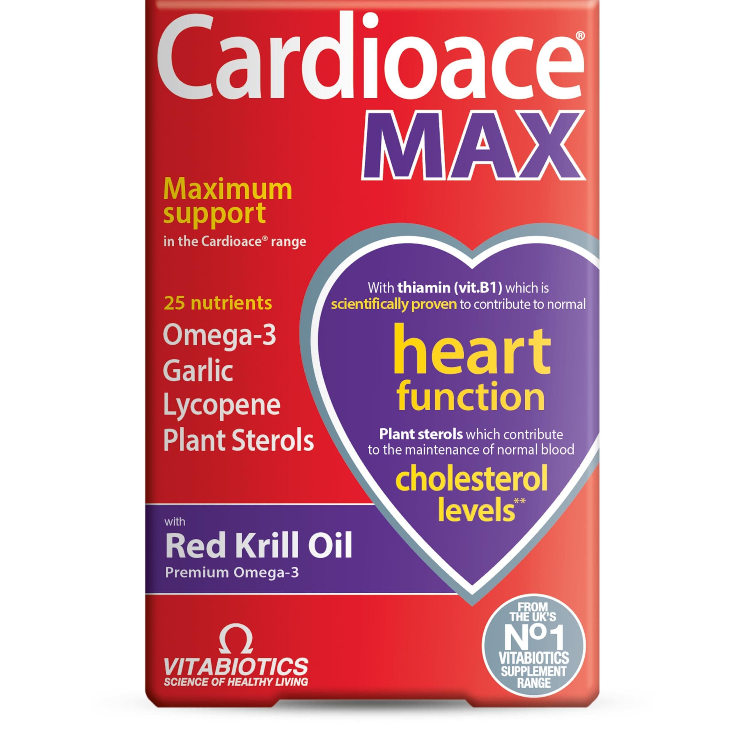 Vitabiotics Cardioace Max. 84 Capsules.