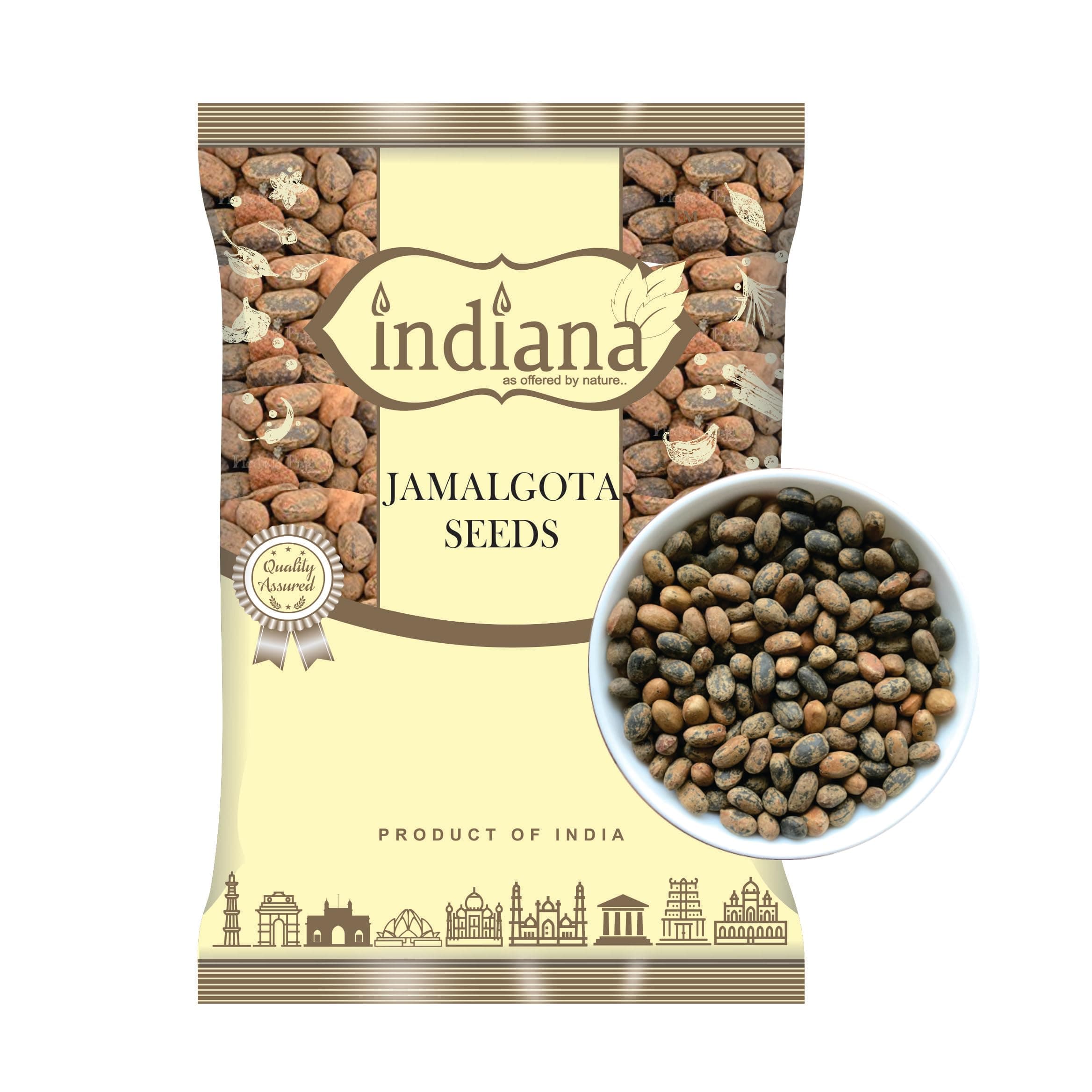 Indiana as offered by nature Jamalgota Seed | Croton Seed | Croton Tiglium Seed | Jamalghota Seed 50gm