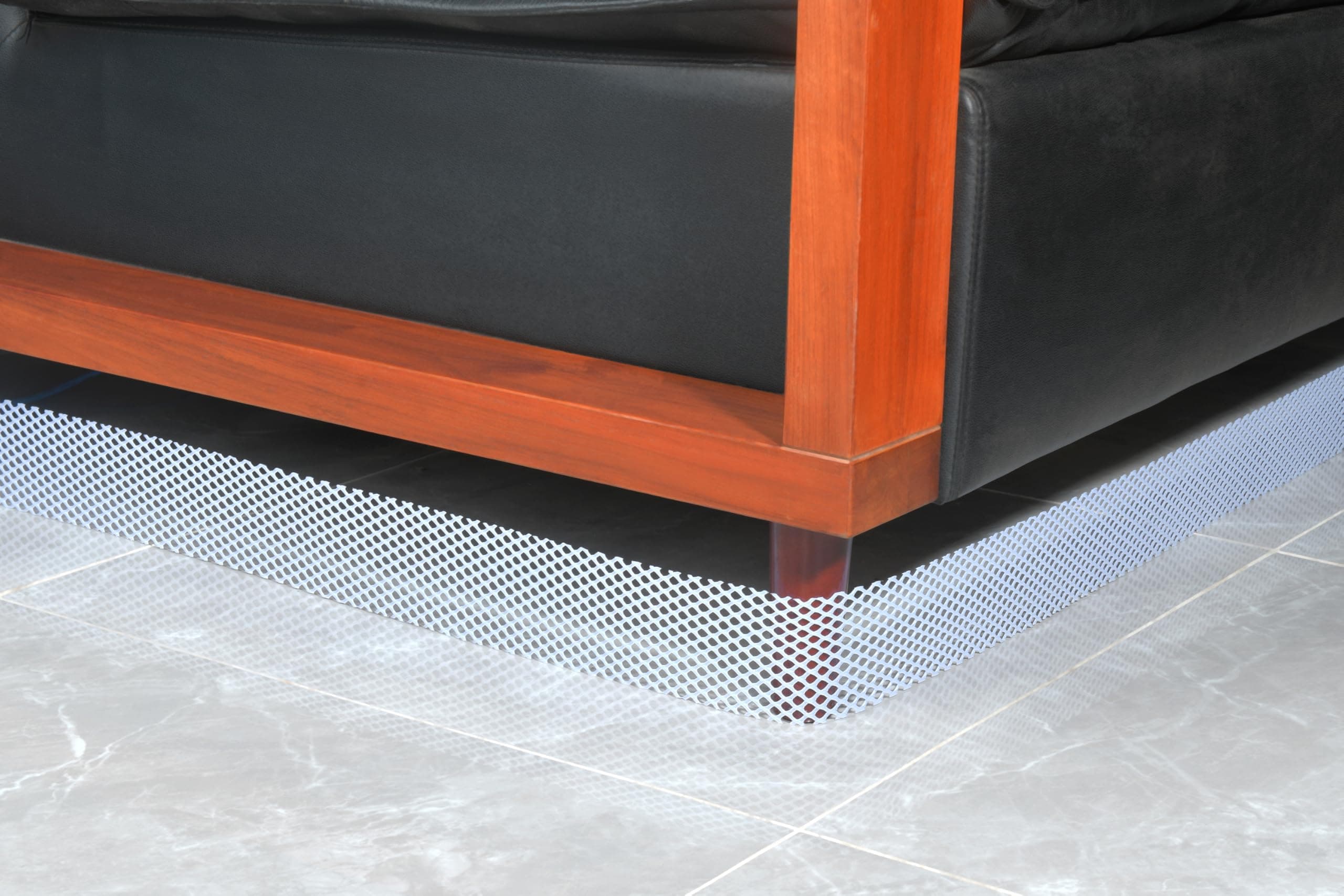 BMTickNew Concept Under Sofa Blocker, 360" x 3", No Velcro, No Drooping, No Sticking to Floors - Unique Under Sofa Protector Mesh Roll (30 Feet, 3 Inches) White