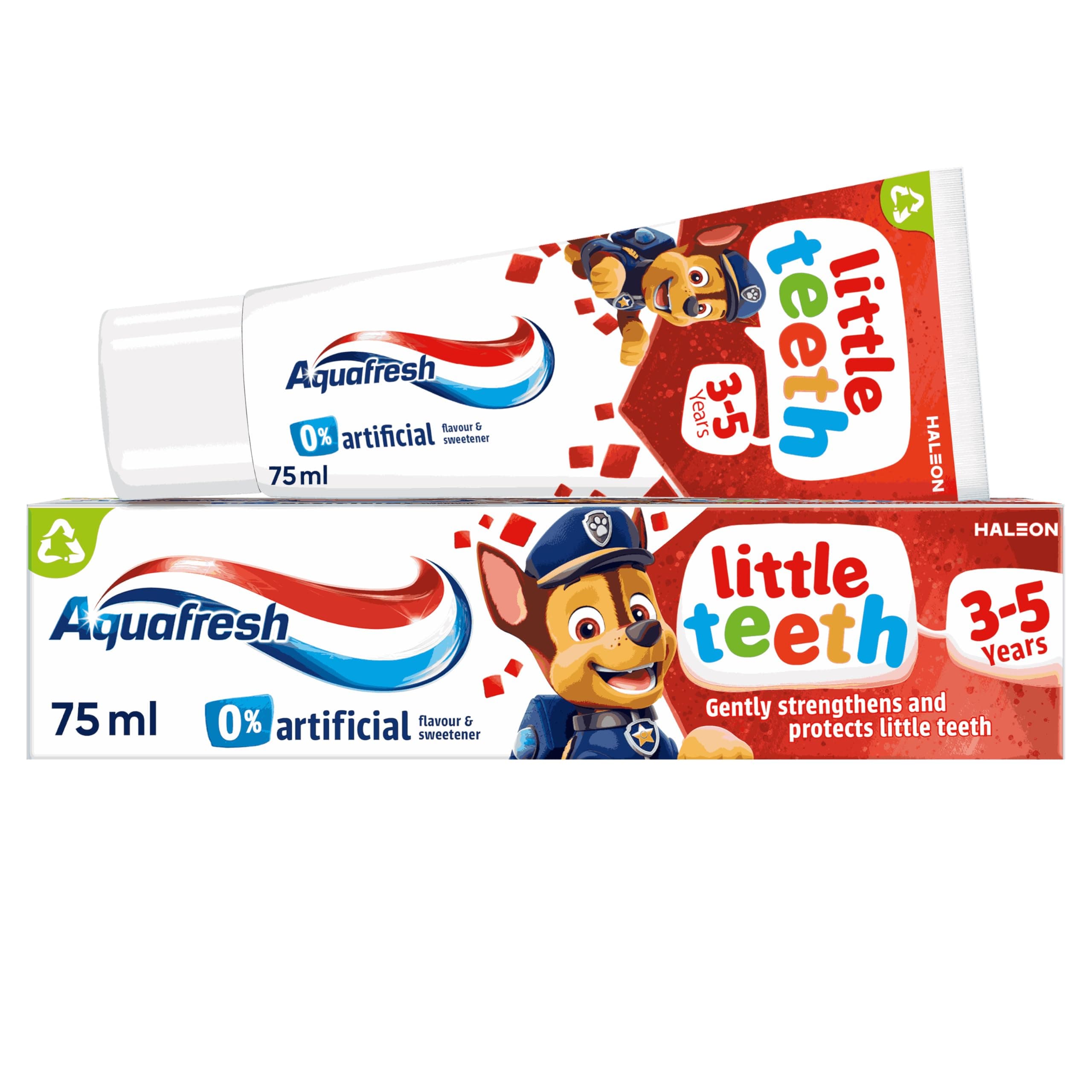 Paw Patrol Little Teeth 3-5 years, Kids toothpaste, Gently Strengthens and Protects Little Teeth, 75ml