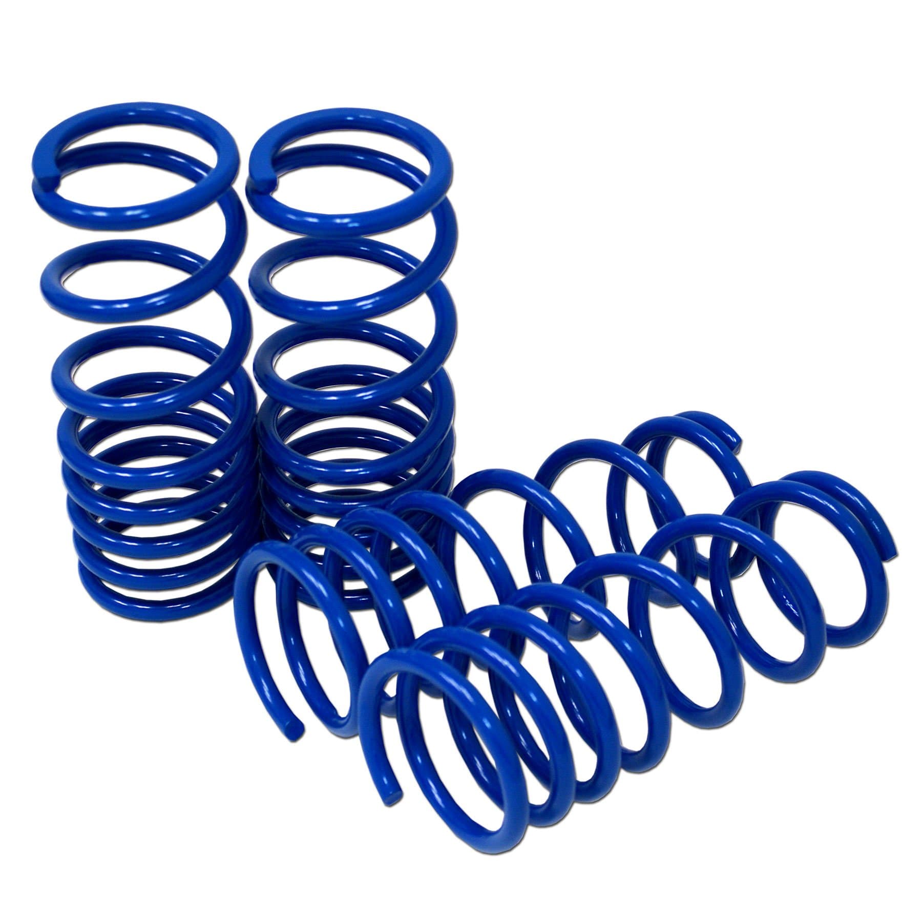 TuningPros LS-060-B Lowering Springs Kit Blue Set of 4