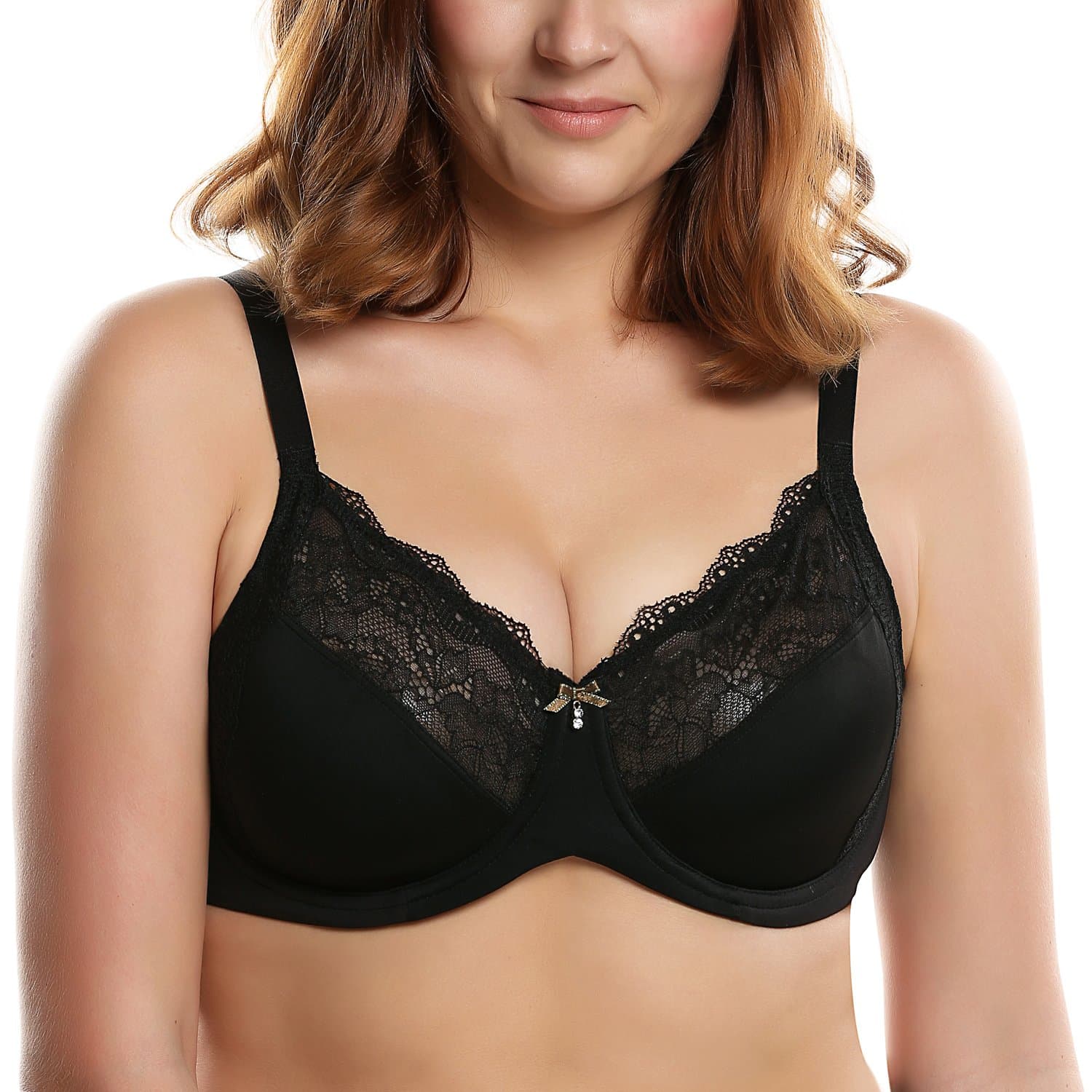 Elaver Womens Comfort Minimizer Unlined Underwire Full Figure Bra 34C-42G