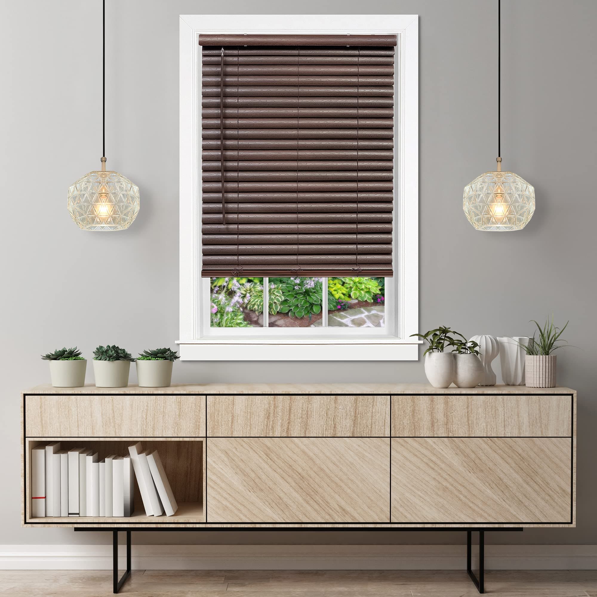 Achim Home Furnishings LUG230MH04 Window Blinds, 30 x 64 inches, Mahogany