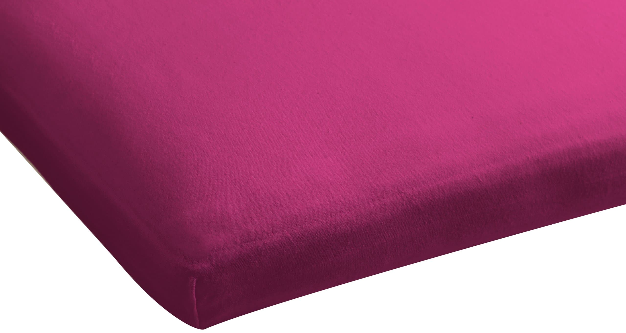 Beddinghouse Jersey Topper Fitted Sheet 180 x 200 x 210 cm Fuchsia