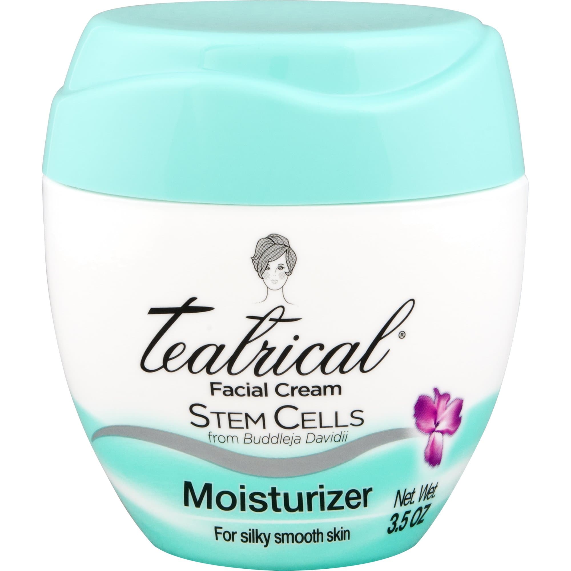 Facial Moisturizer with Buddleja Davidii Stem Cells, 3.5 Ounces,Floral