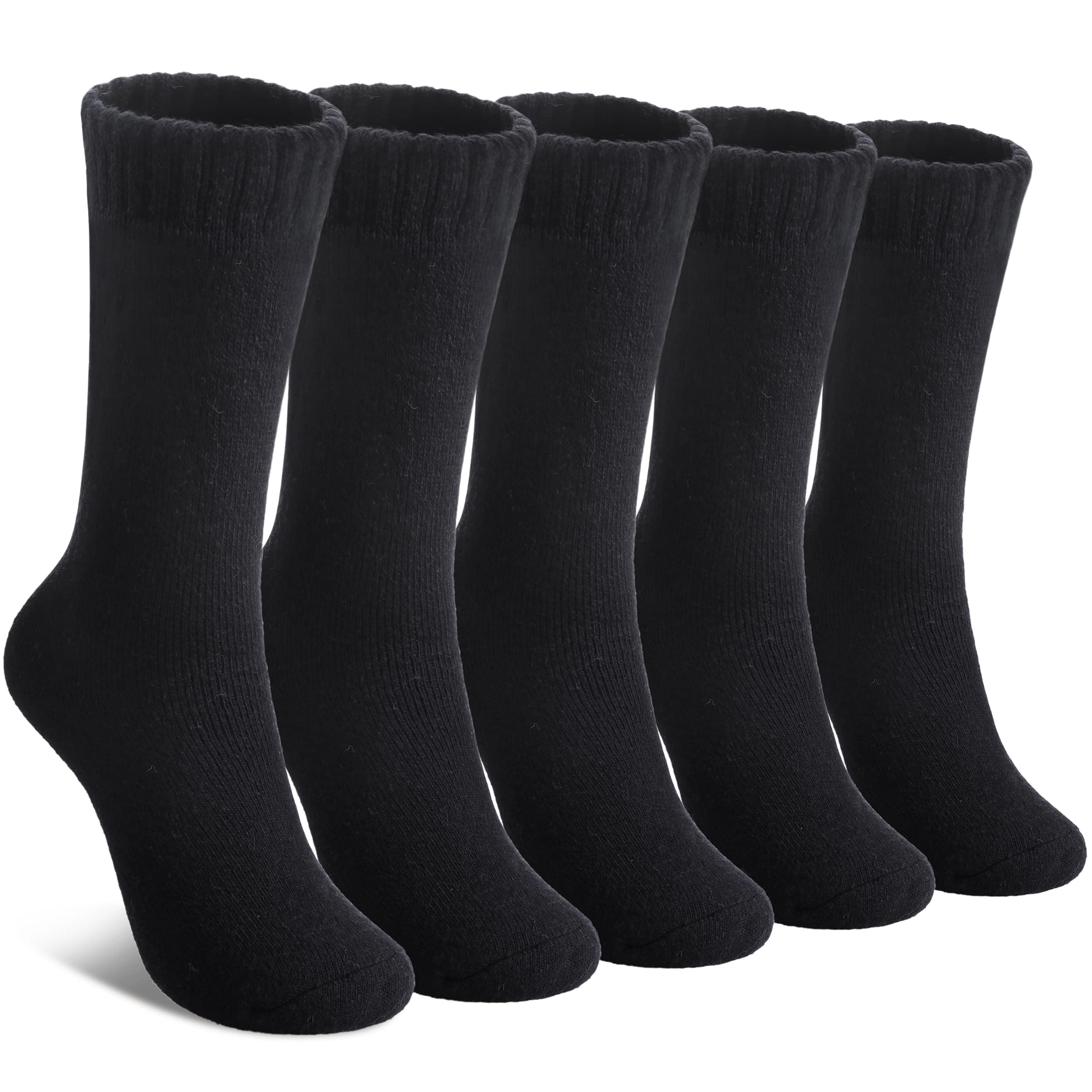 LINEMINWool Socks for Women Winter Warm Hiking Thick Warm Cozy Boot Crew Gift Socks 5 Pairs