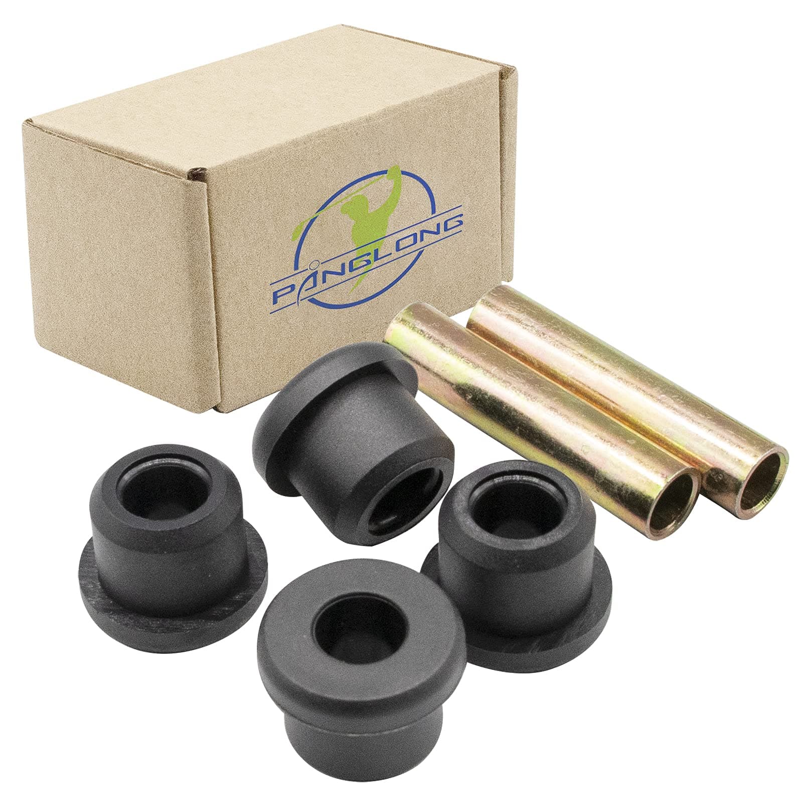 PanglongClub Car DS Polyurethane Bushing and Sleeve Kit for Front Leaf Spring Fits Gas and Electric Golf Cart OEM #1015583#1012303