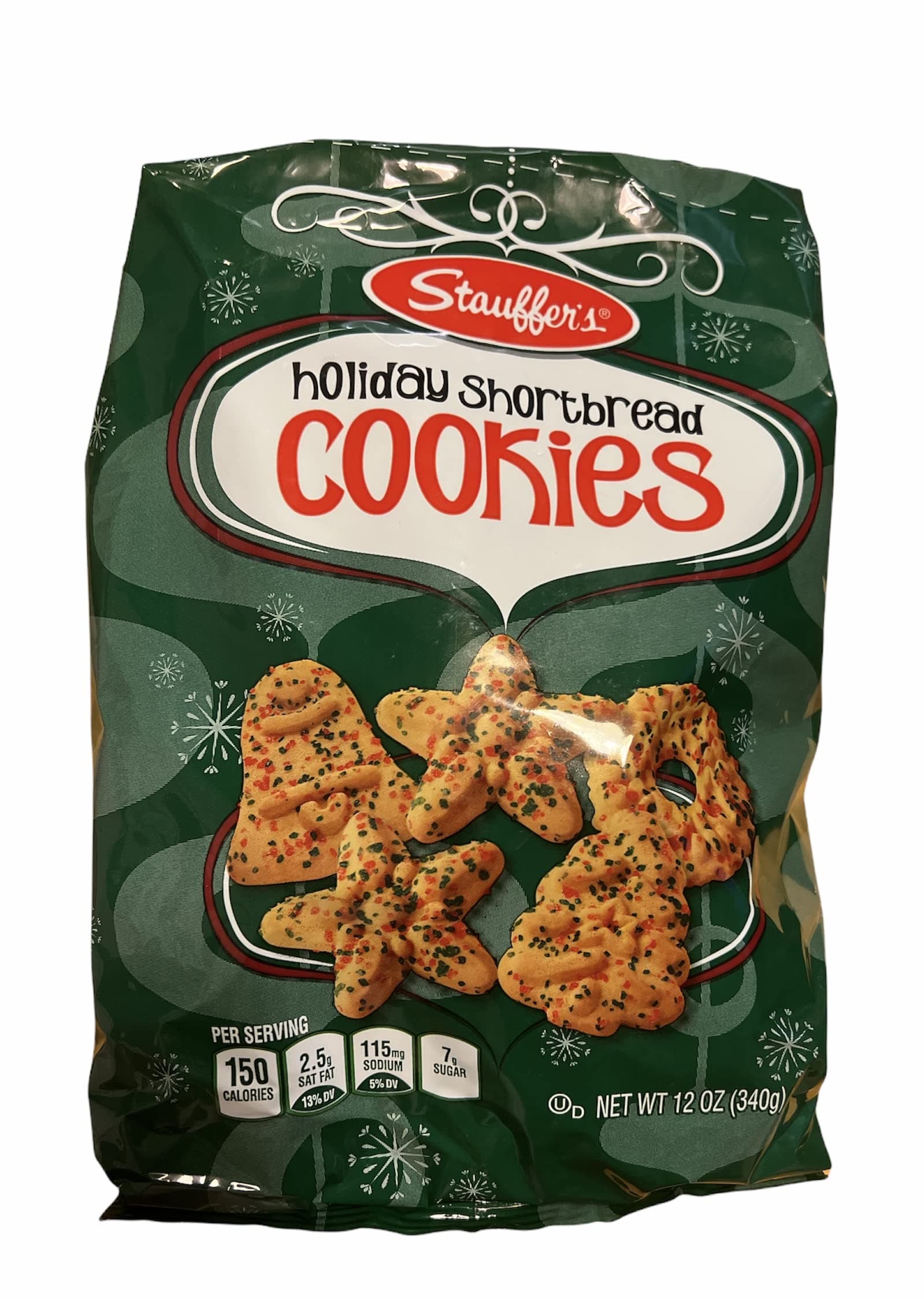 STAUFFERSHoliday Shortbread Cookies,12 Oz (Pack of 2)