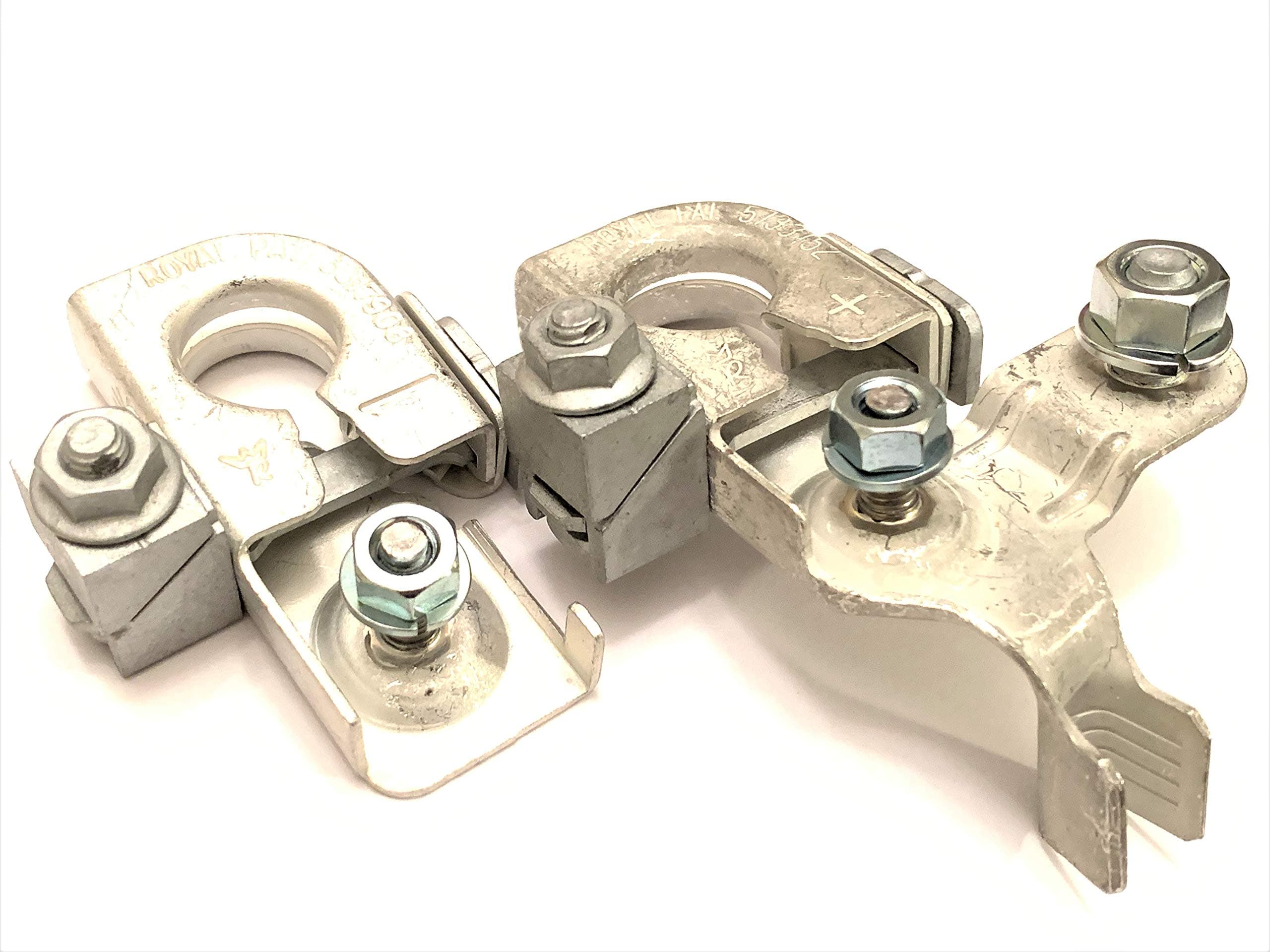 Terminal Set!! NEW BT4Z-14450-AA POSITIVE & BT4Z-14450-BA NEGATIVE Battery Terminal Clamp - EDGE F-150 Explorer Flex Focus w NUTS