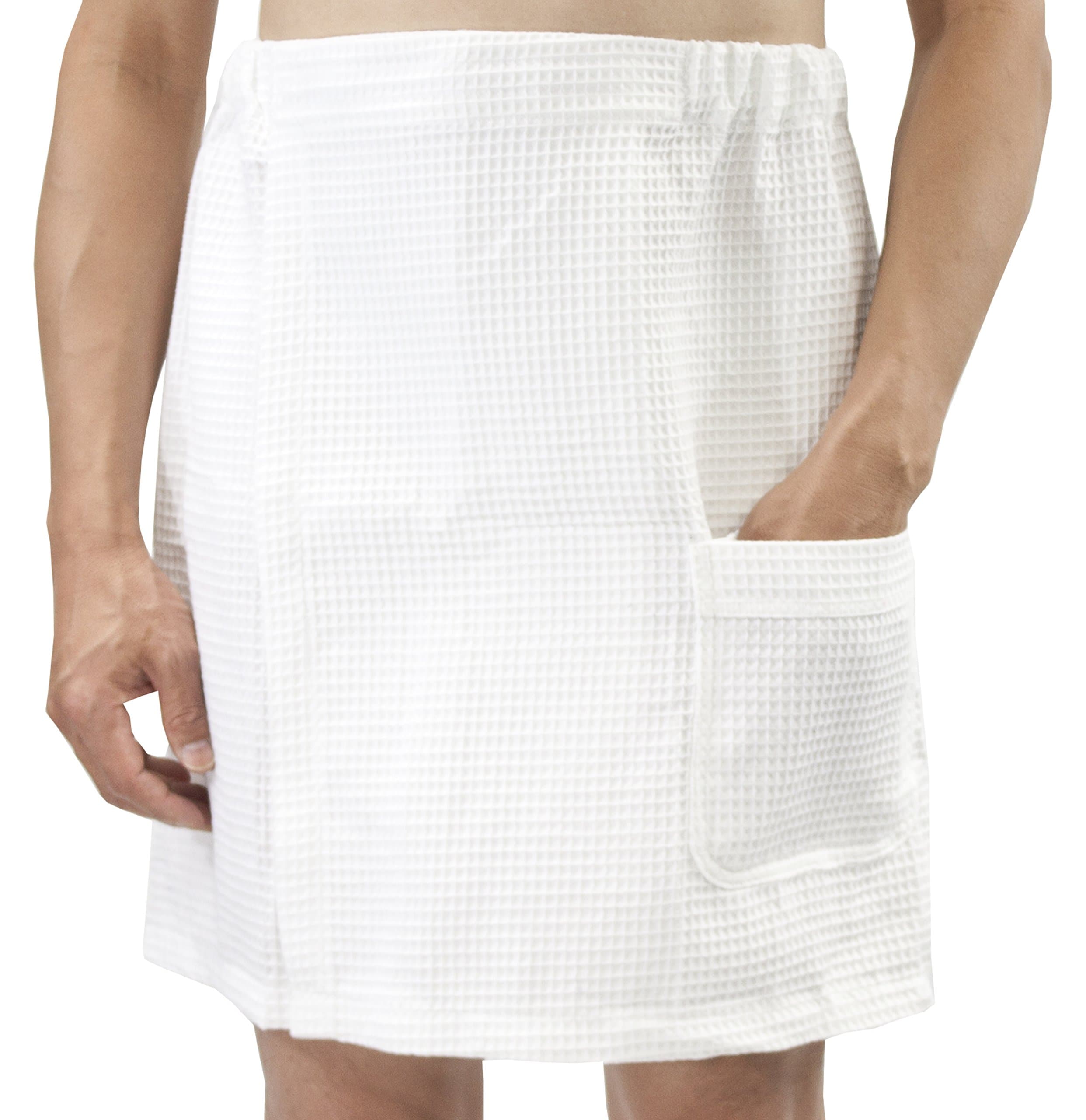 Leisureland Men's Waffle Spa Wraps, Gym Wraps, Body Wraps, Beach Cover Ups
