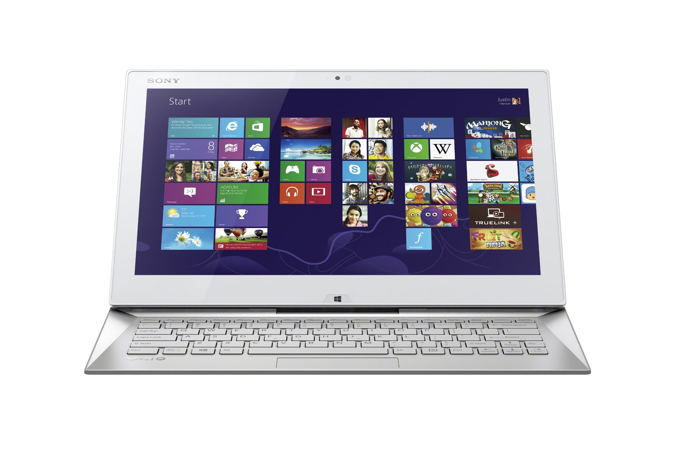 Sony Vaio Duo 13 Touchscreen Laptop Convertible UltrabookTM SVD1321M2EW (Silver)