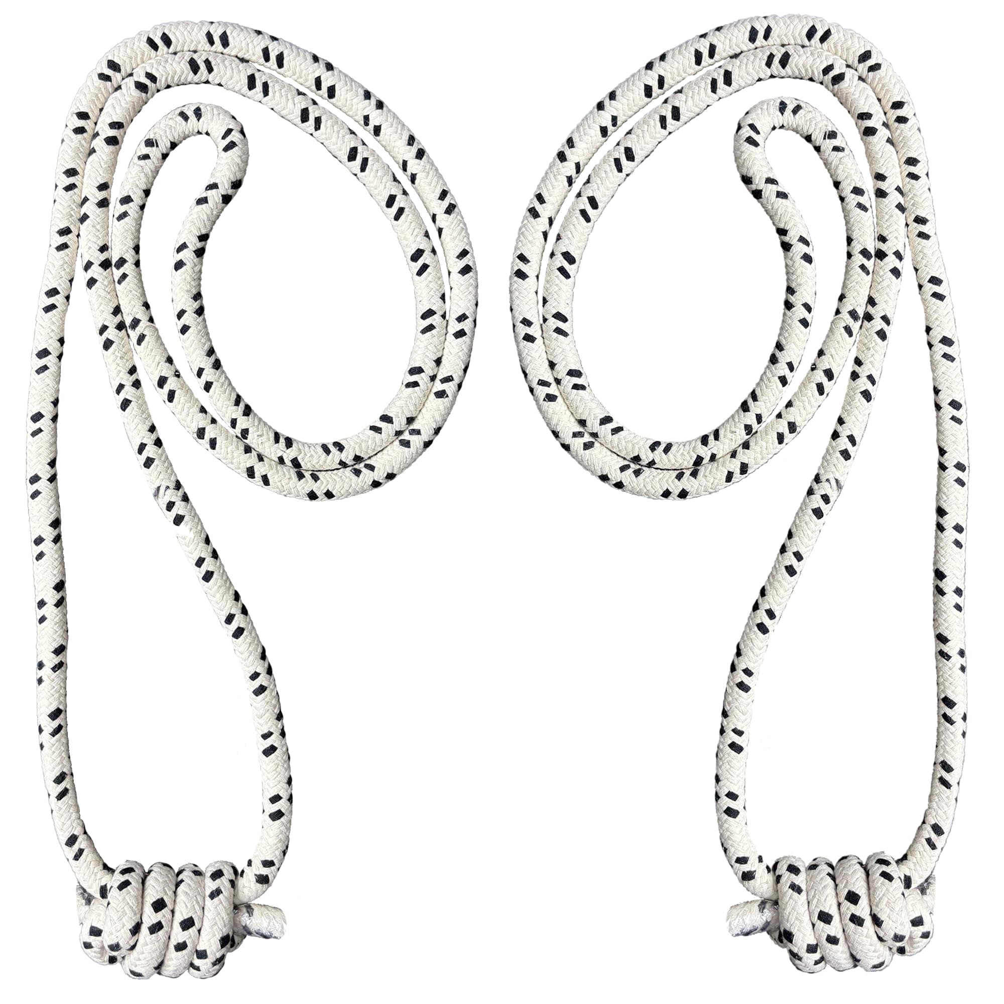 The Yogis™ Iyengar Yoga Anti-Gravity Wall Rope | Long | Material - Cotton | Pack of - 2 | Colour - White |