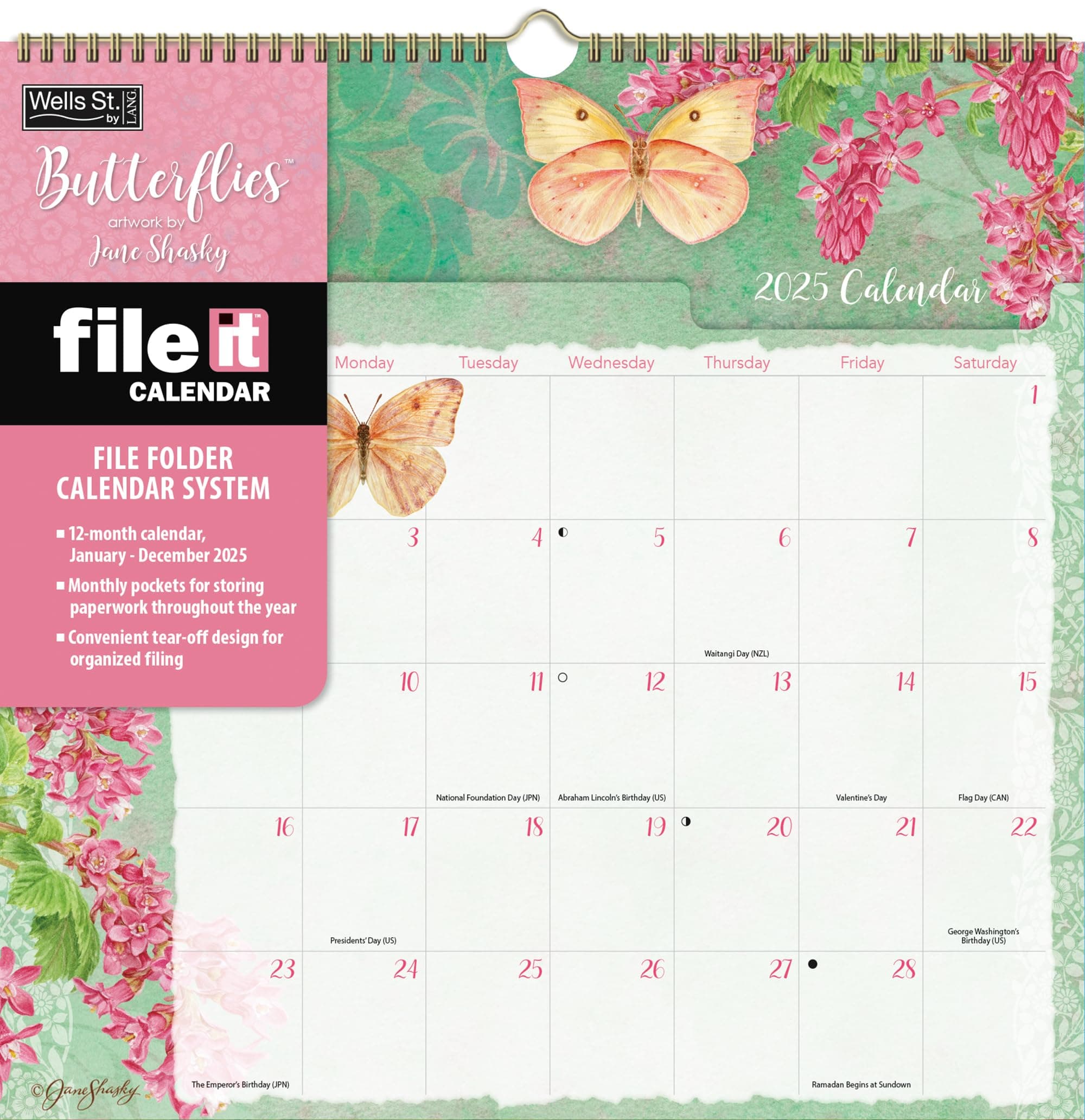 WSBL Butterflies 2025 File-It Calendar (25997006039)