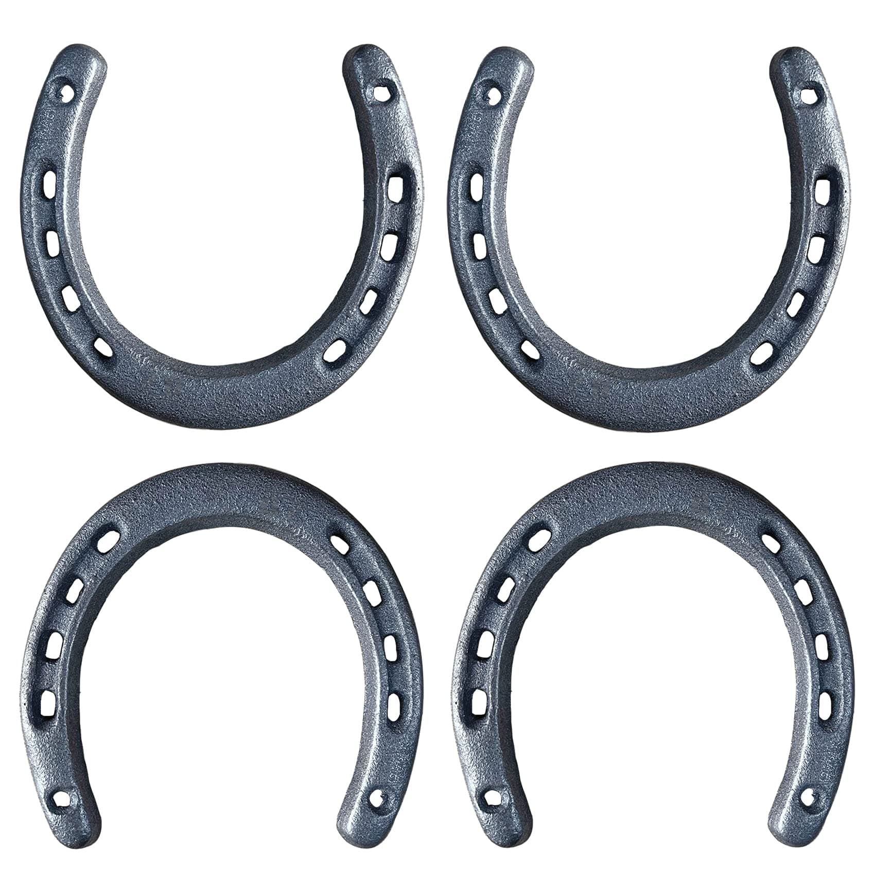 HDFSP 4PCS Cast Iron Horseshoe Wall Decor, Lucky Horseshoes Decoration for Party, Horse Shoes Favor for Wall Hung