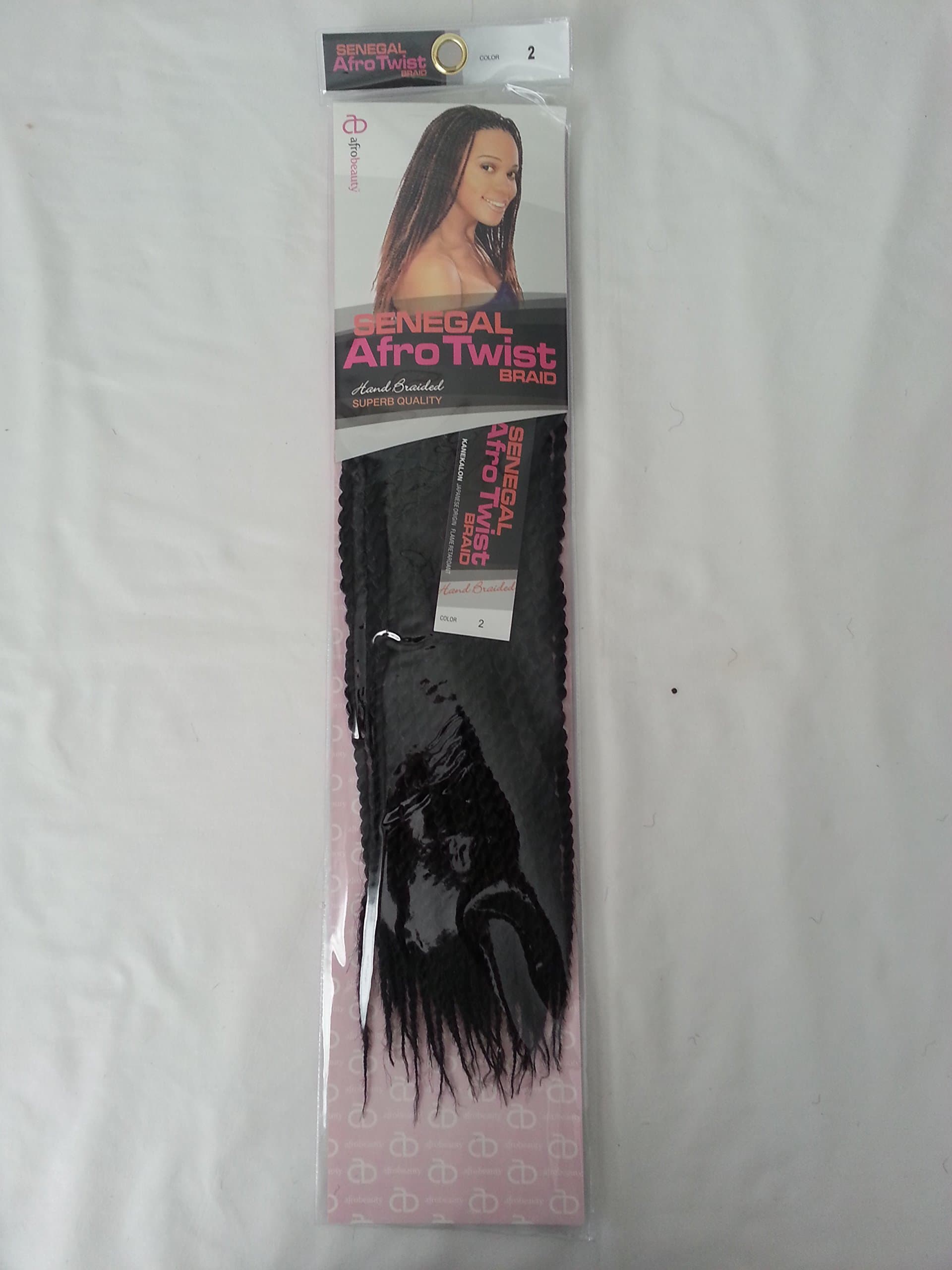 Afro Beauty Collection Senegal Afro Twist Braid (Hand Braided) (2 - Darkest Brown Black)