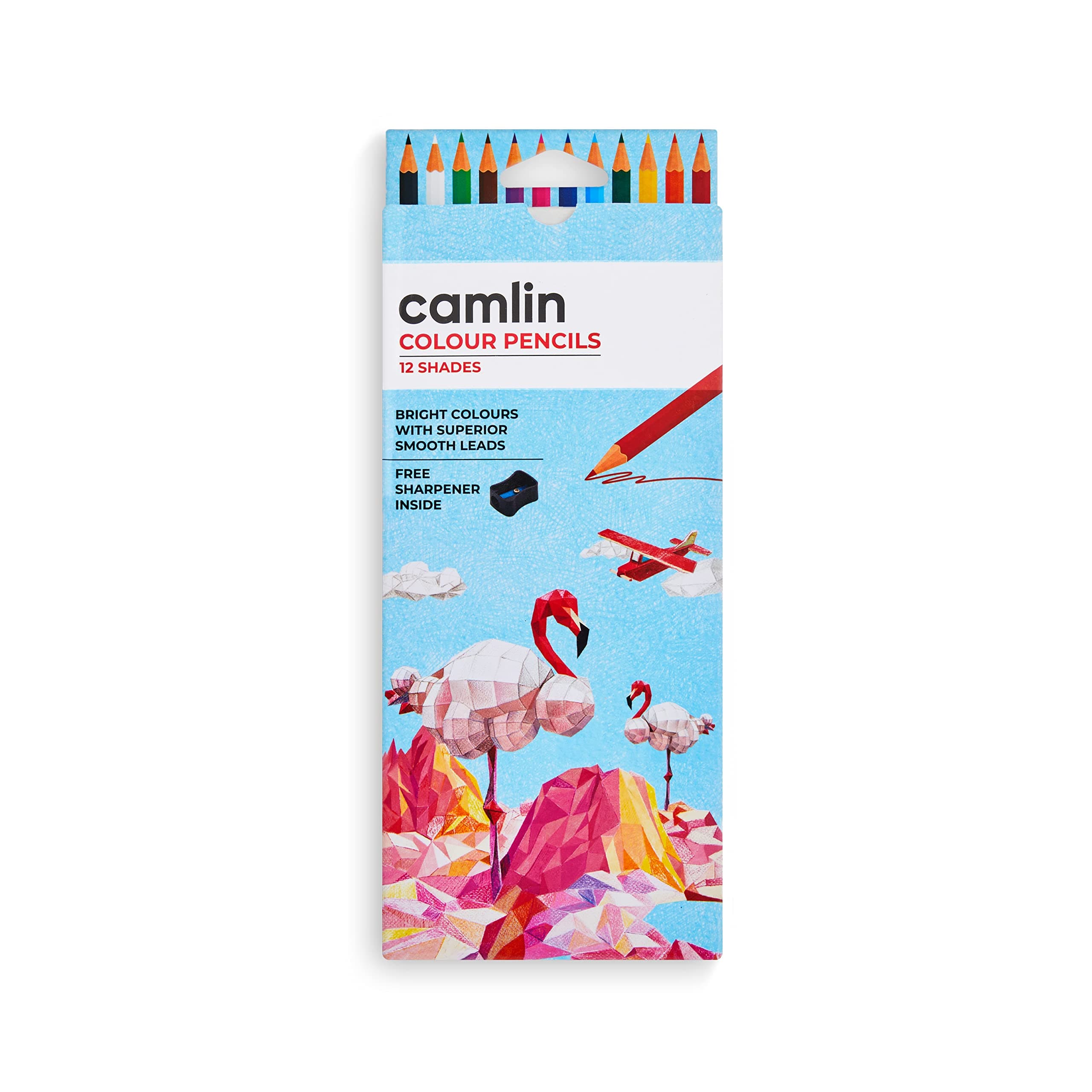 Camel Camlin Kokuyo Full Size Color Pencil - 12 Shades