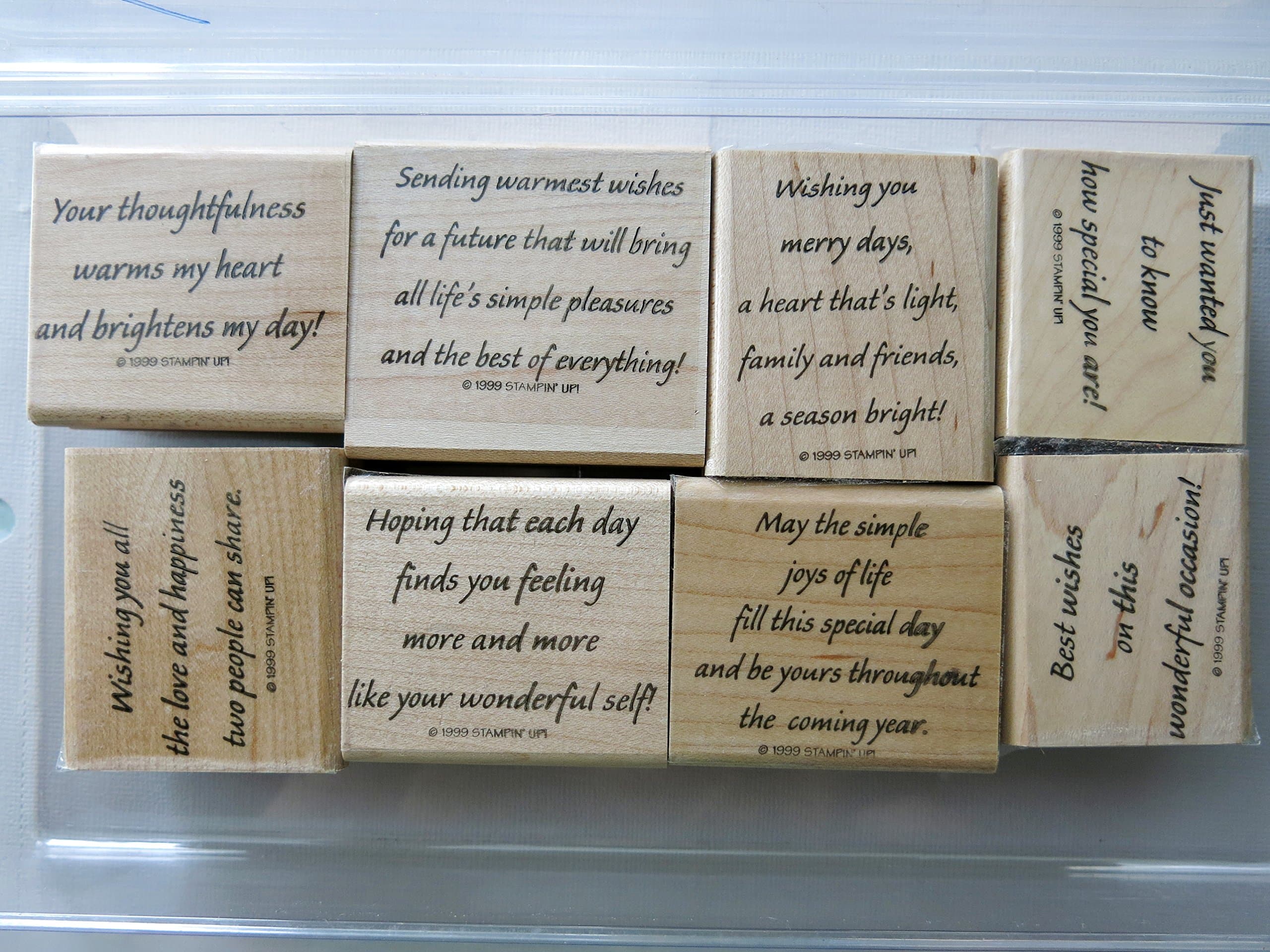 Stampin up Versatile Verses
